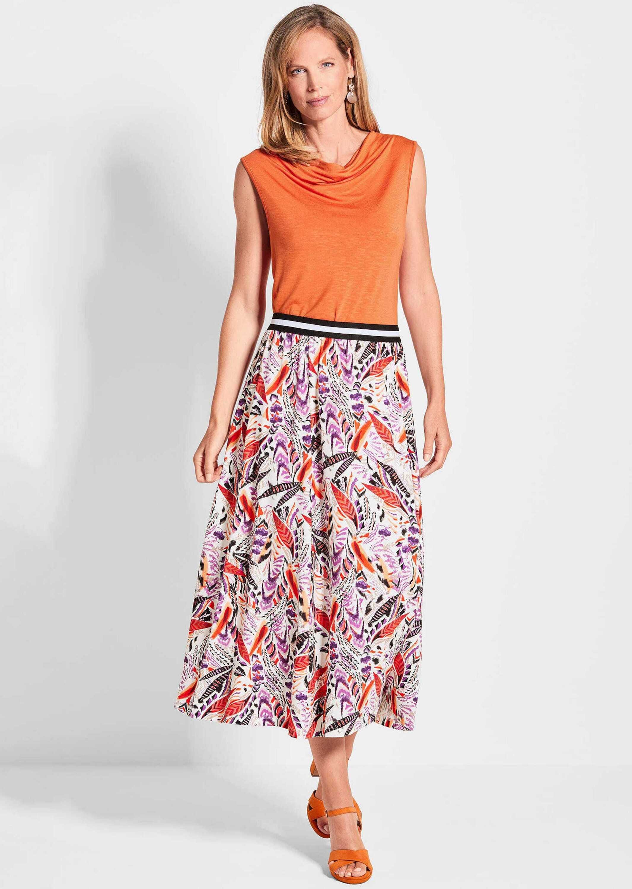 GOLDNER Maxirock »Midi Ethno Rock mit Gummibund«