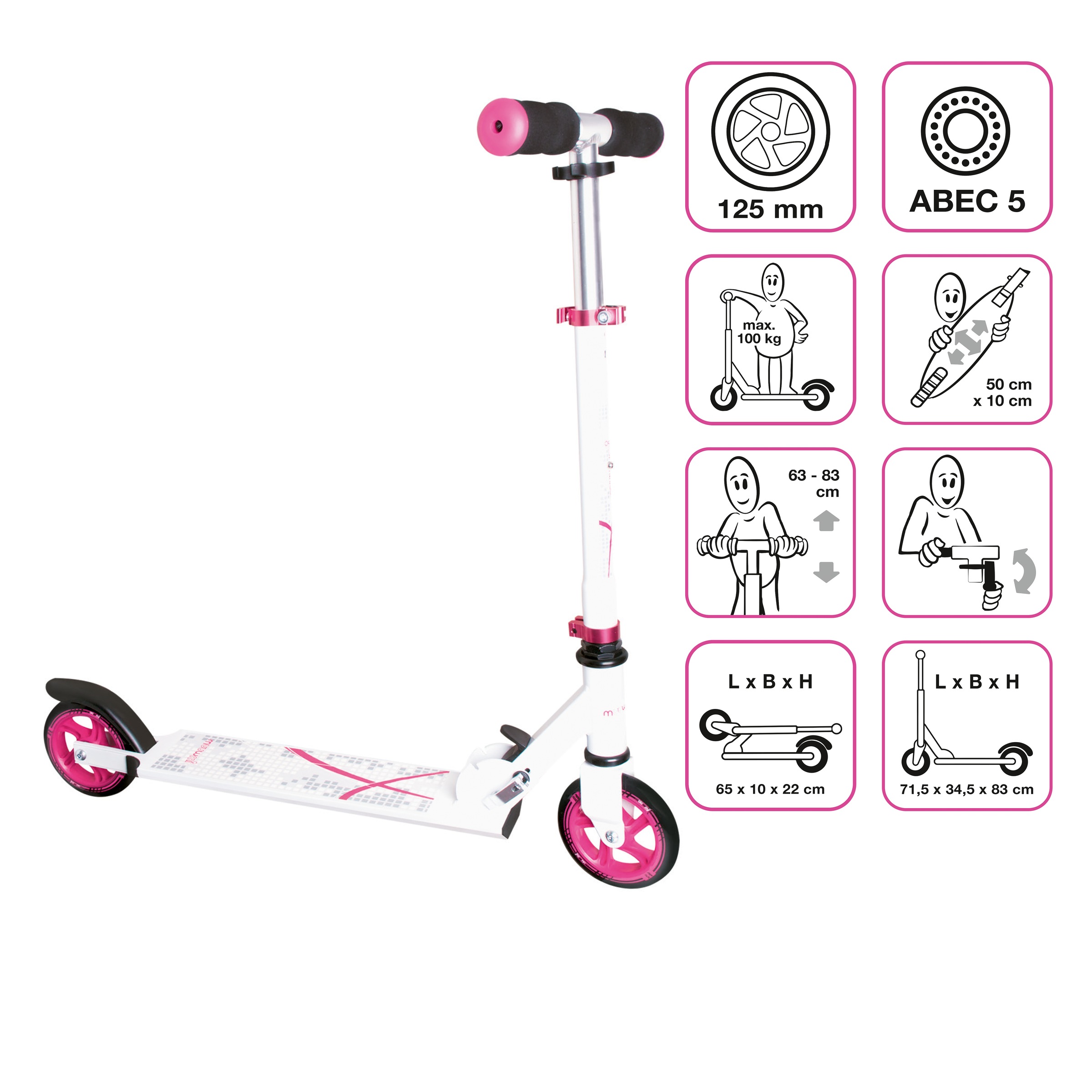 Muuwmi Scooter »Aluminium Scooter 125 mm«