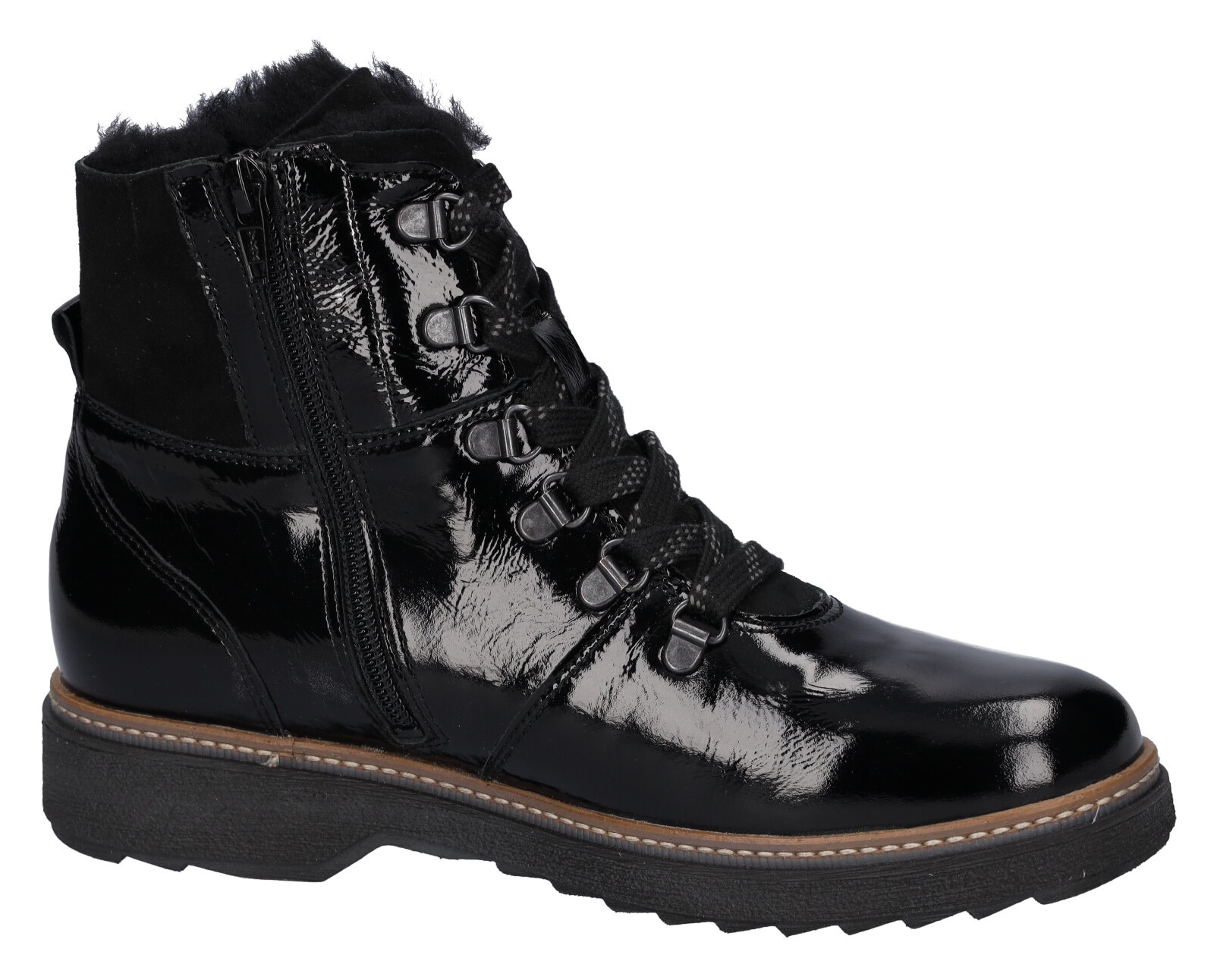 Waldläufer Schnürboots »Hitomi«, in Lack-Optik, H-Weite