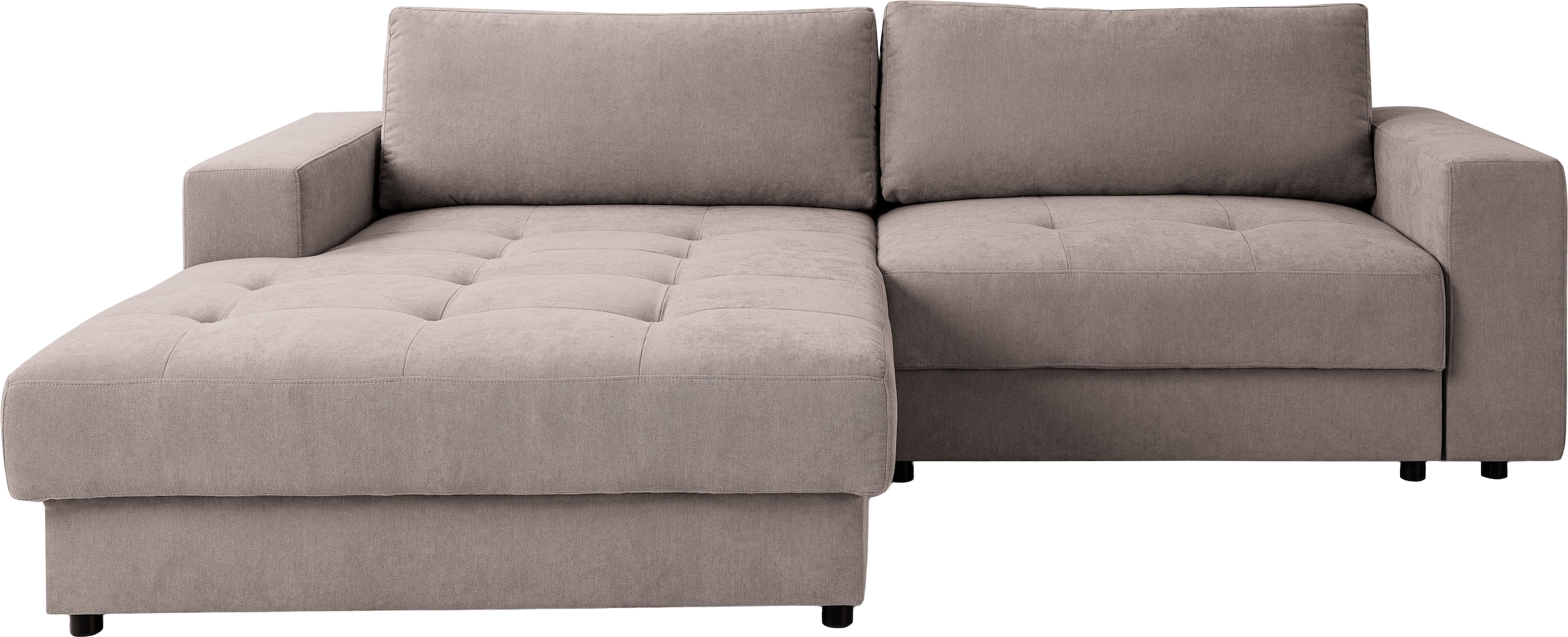 WERK2 Ecksofa »Indiana inkl. Bettfunktion & Bettkasten, bequem, Breite 270cm, L-Form« Moderne, elegante Polsterecke, Komfortpolsterung und losen Kissen.