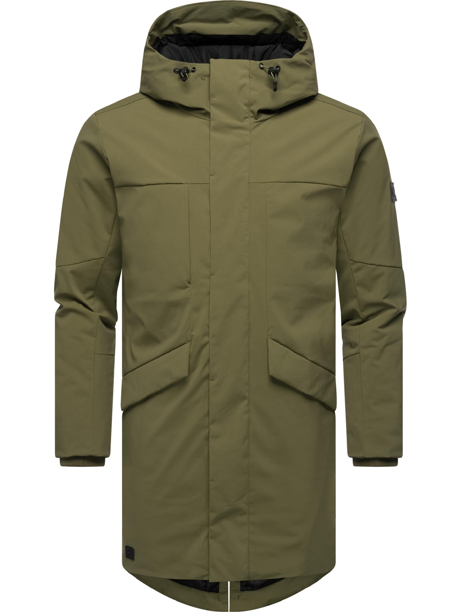 Ragwear Langmantel »Parka Zalle«, Wasserdichte Herren Übergangsjacke mit Kapuze