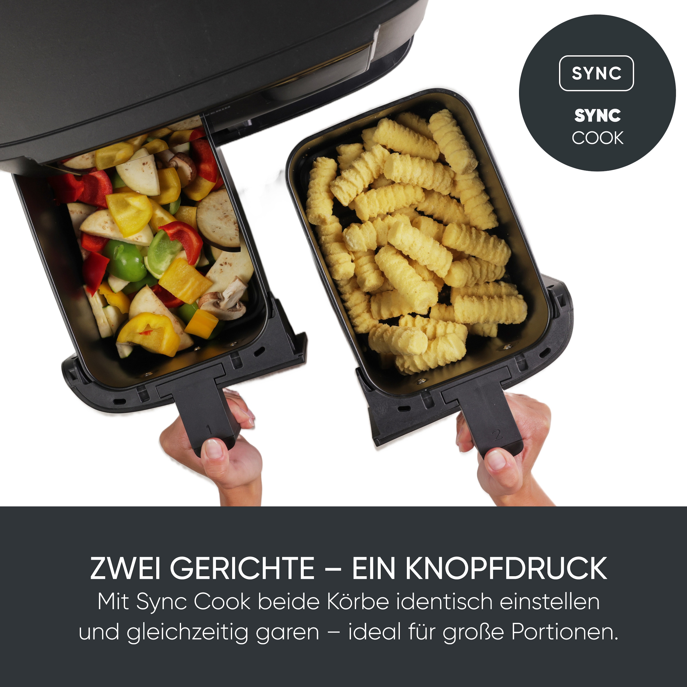 Severin Heißluftfritteuse »FR 2463     2 x 4 l "Dual"« 2600 W