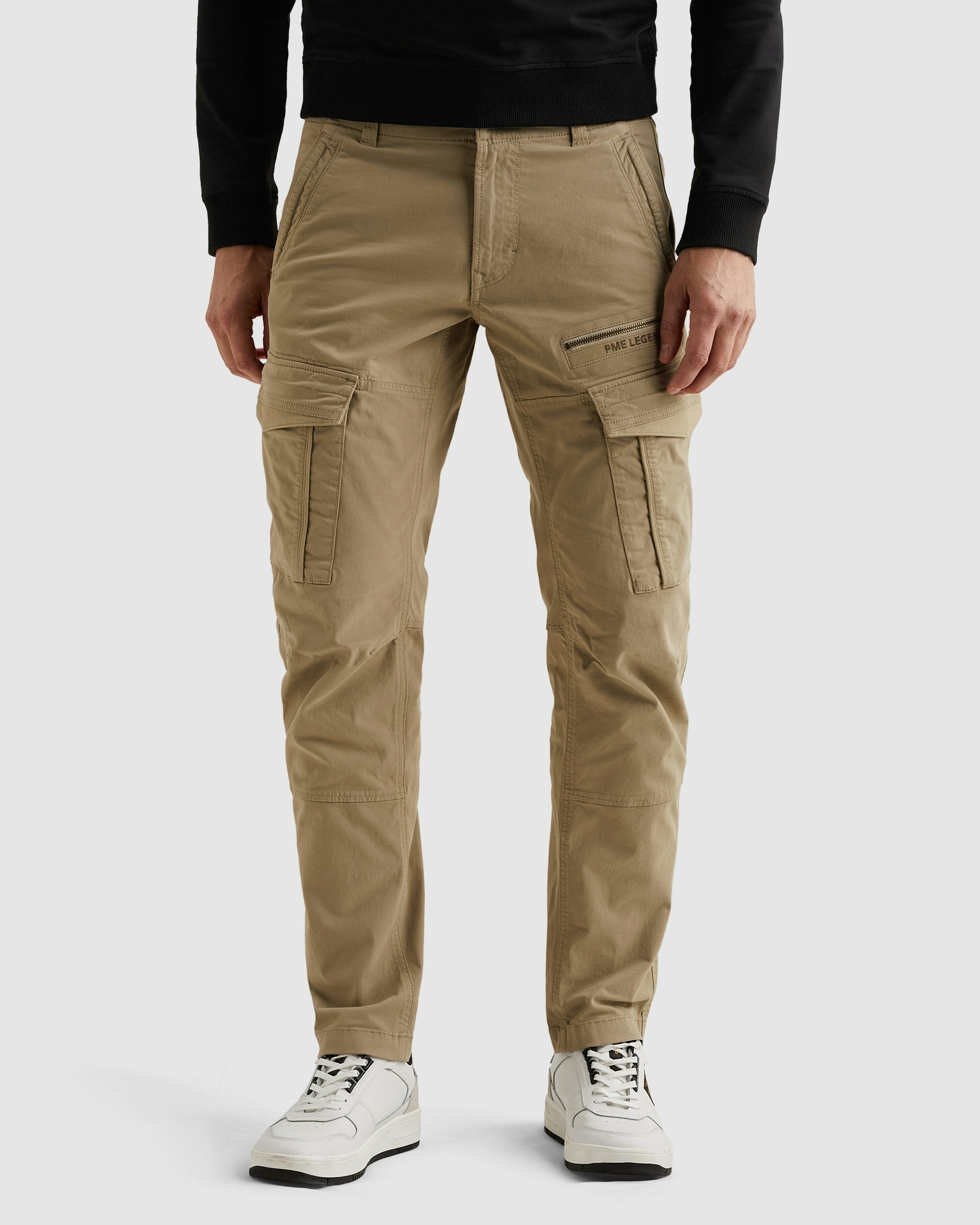 PME LEGEND Cargohose »Nordrop Stretch Twill«  mit Logo Stickerei