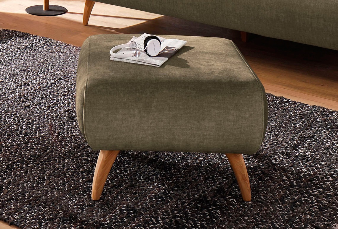 Home affaire Hocker »Baggio«, mit Holzfüßen