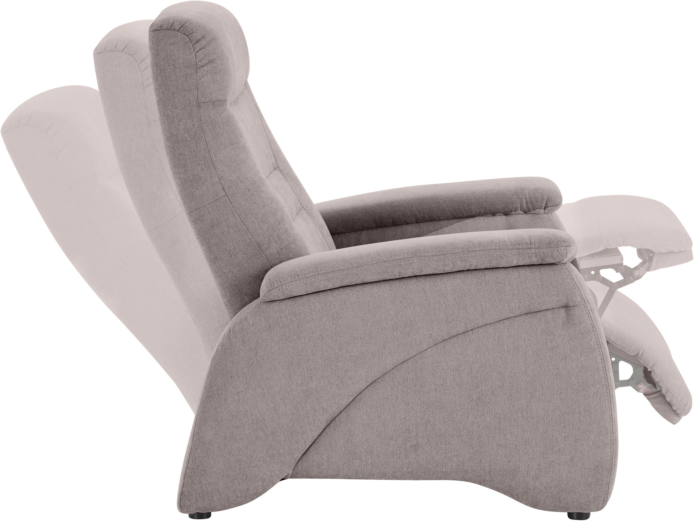 exxpo - sofa fashion Relaxsessel »Ascoli, Relaxsessel, Loungesessel, Hochlehnsessel«, mit Relaxfunktion
