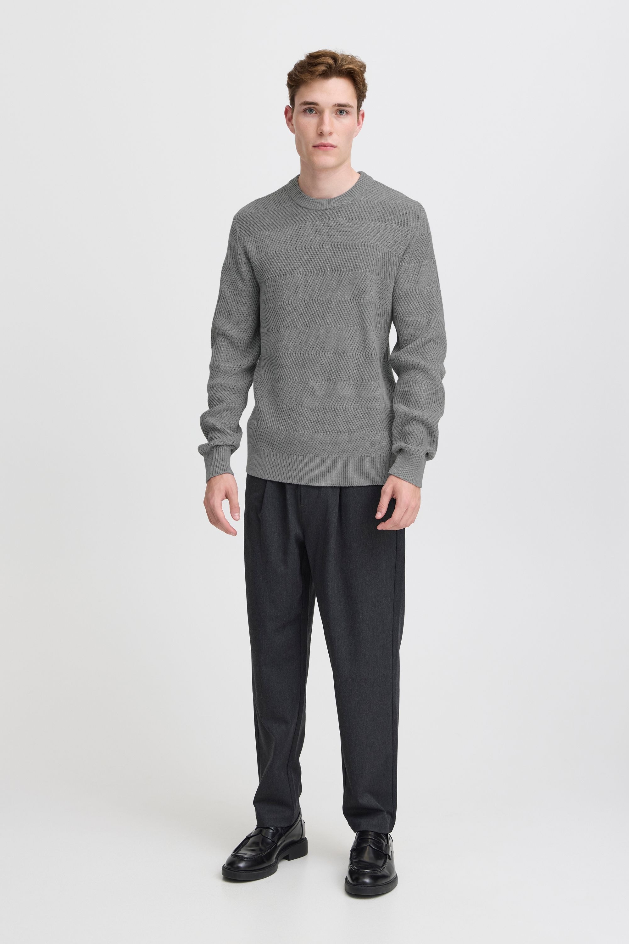 Casual Friday Strickpullover »Strickpullover CFKARL structured crew neck knit«
