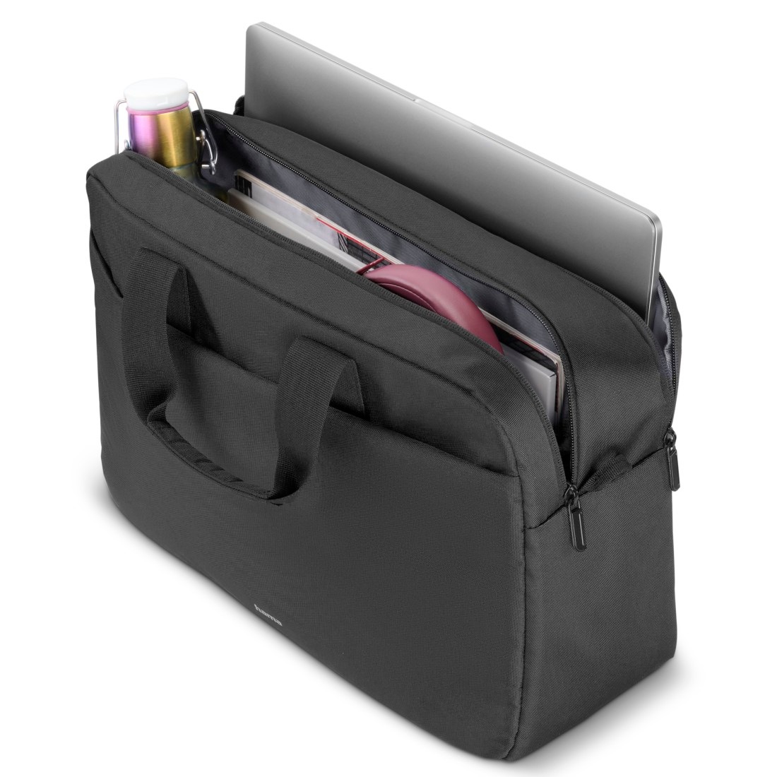 Hama Laptoptasche »Laptop-Tasche "Traveller", von 40 - 41 cm (15,6" - 16,2"), Schwarz«, 40 bis 41 cm, für Apple MacBook Pro, universell, Fächer, Farbe schwarz