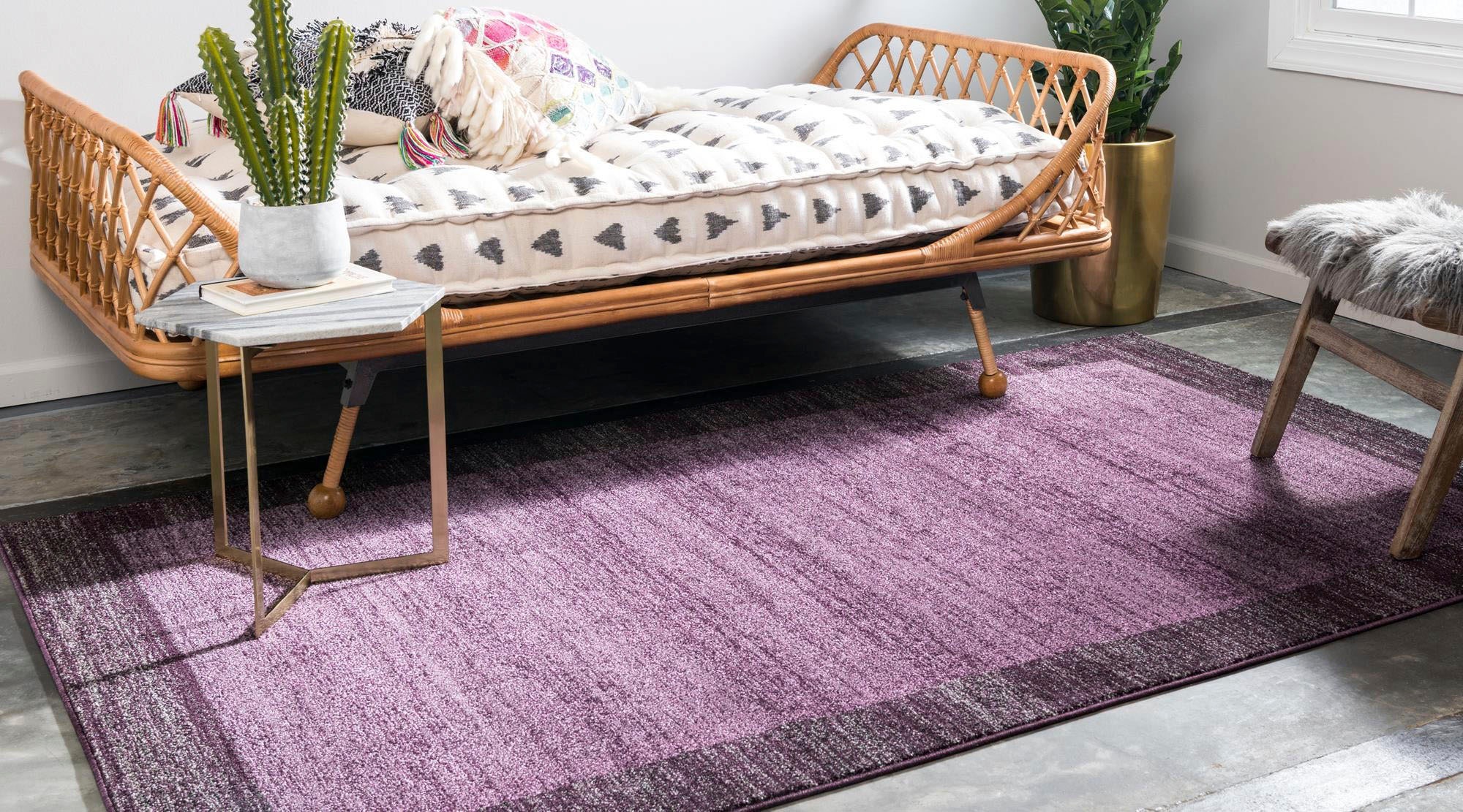 Myflair Möbel & Accessoires Teppich »Good Times Lagerräumung«, rechteckig, 13 mm Höhe, Kurzflor, gewebt, melierte Optik, mit Bordüre
