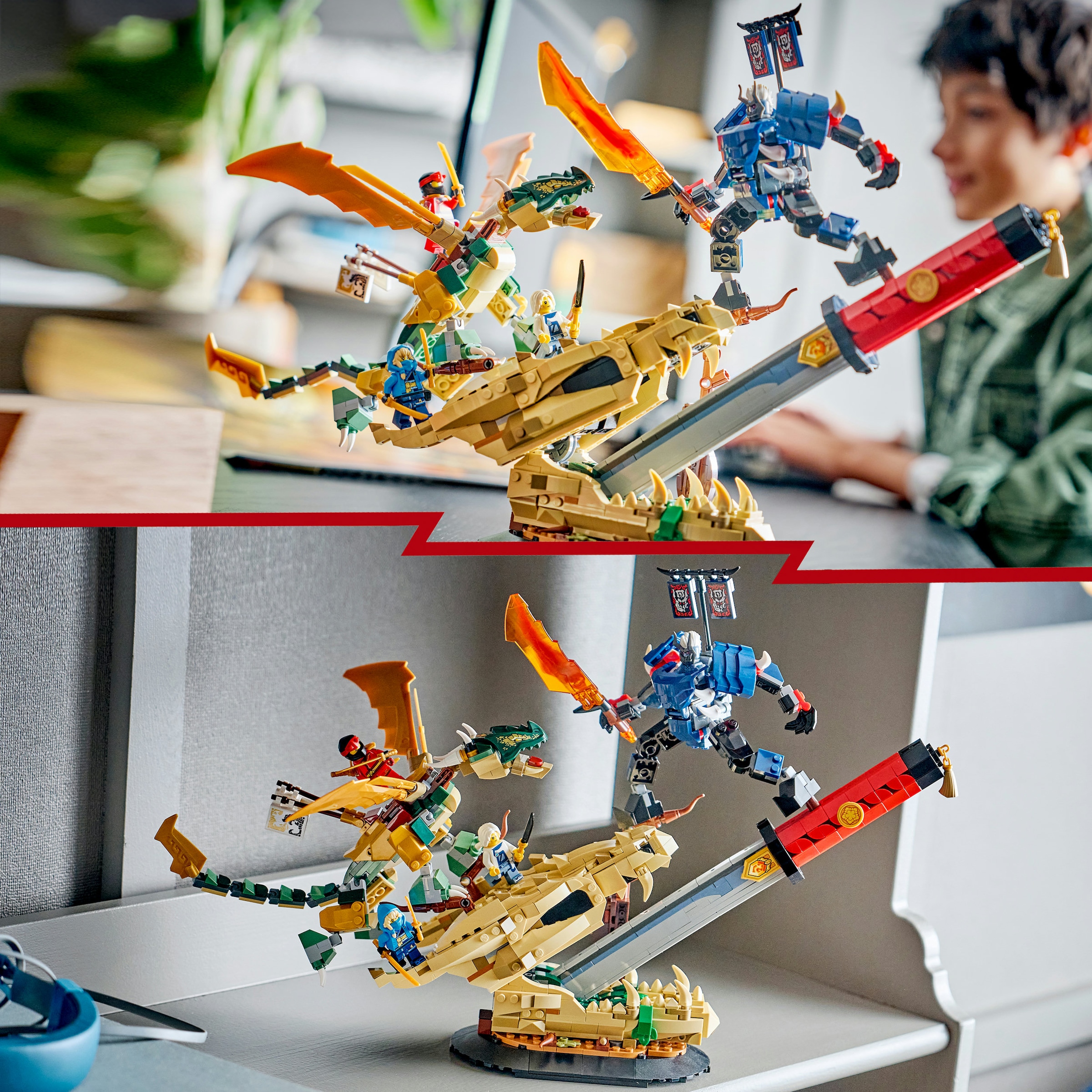 LEGO® Konstruktionsspielsteine »Showdown auf der Drachenklinge (71871), LEGO Ninjago« Made in Europe