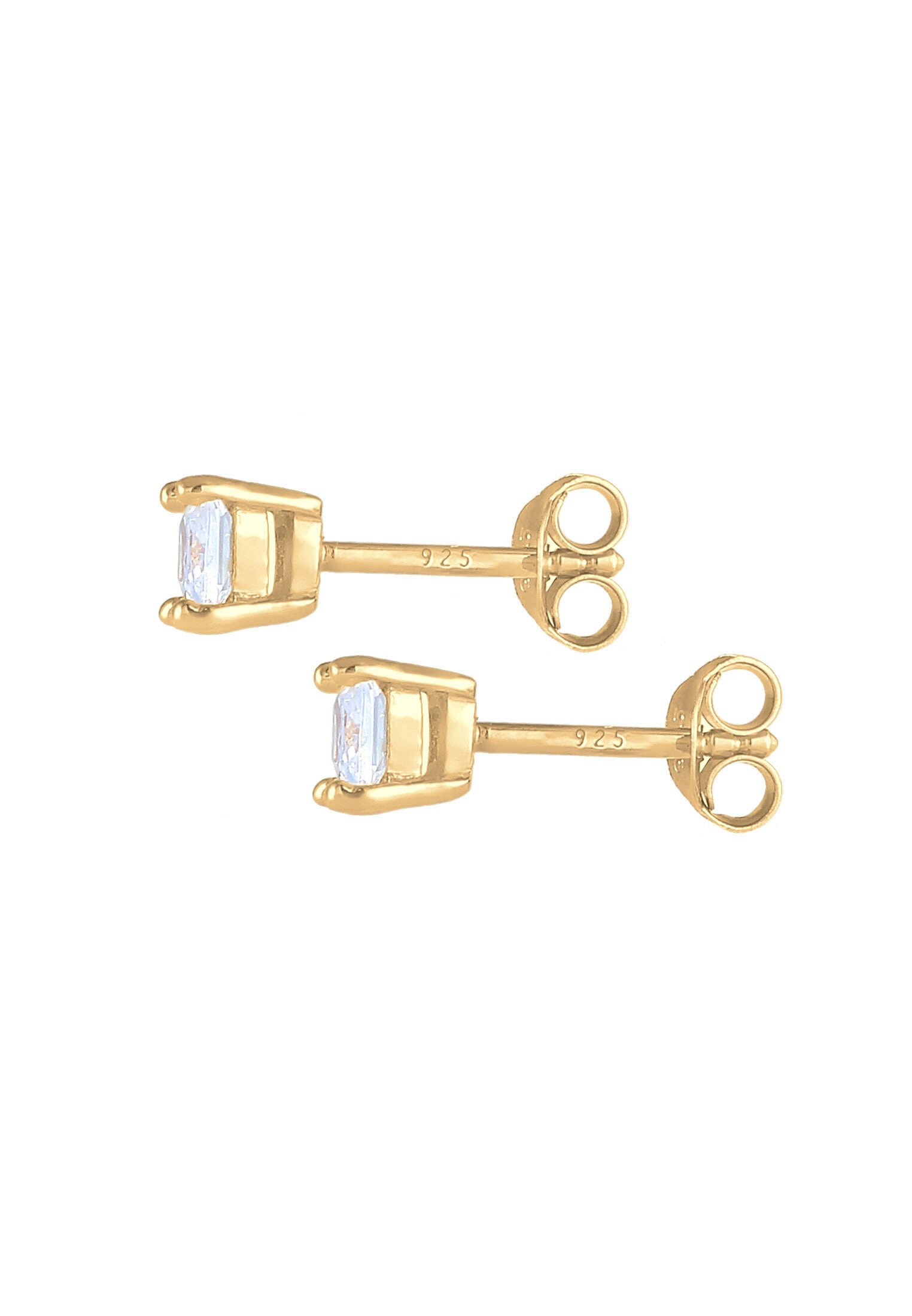 Kuzzoi Paar Ohrstecker »Ohrringe Stecker Quadratisch Zirkonia 925 Silber«