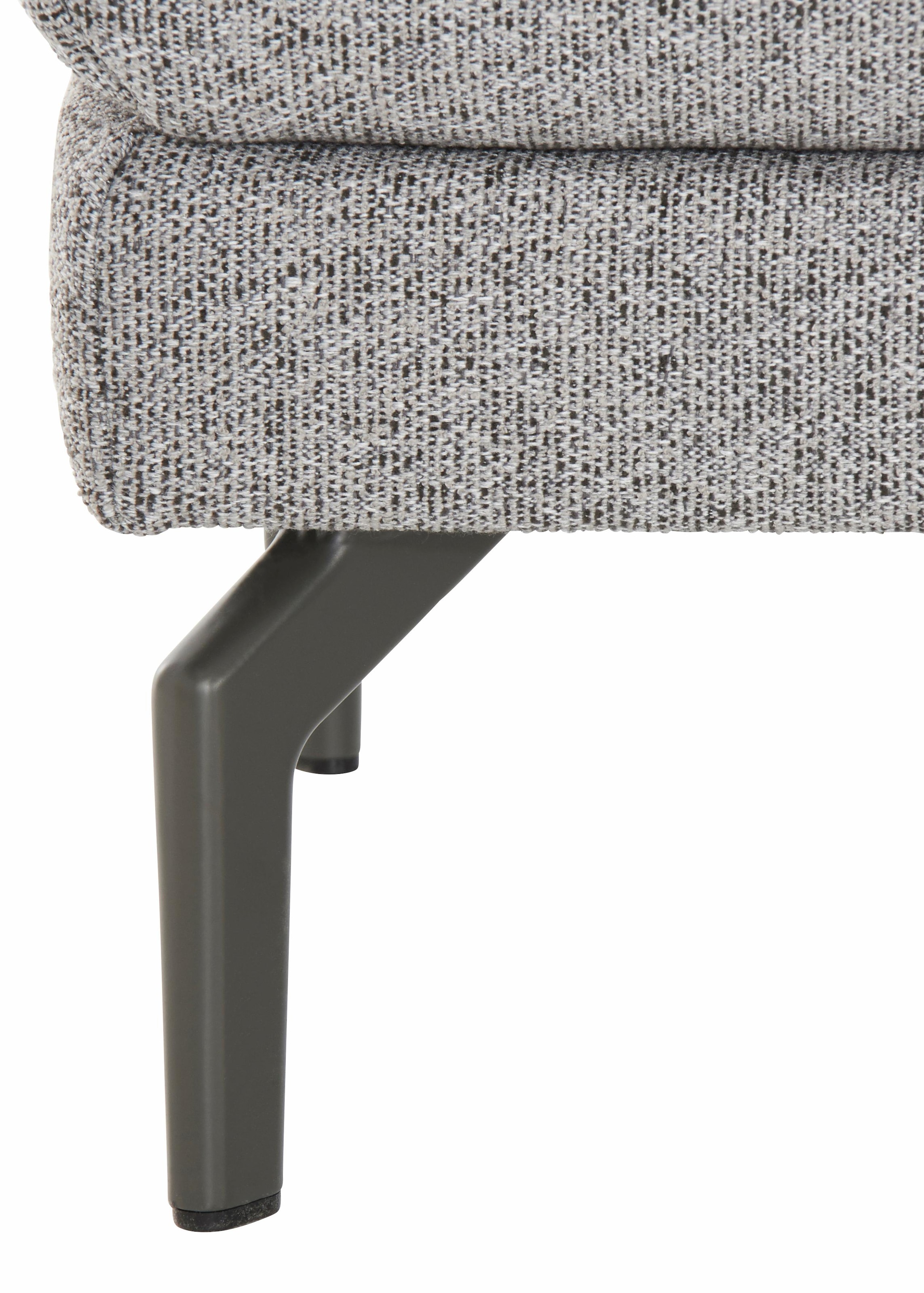 Creation BY ROLF BENZ Hockerbank »CR.450, Sitzbank« Alugussfüße in umbragrau