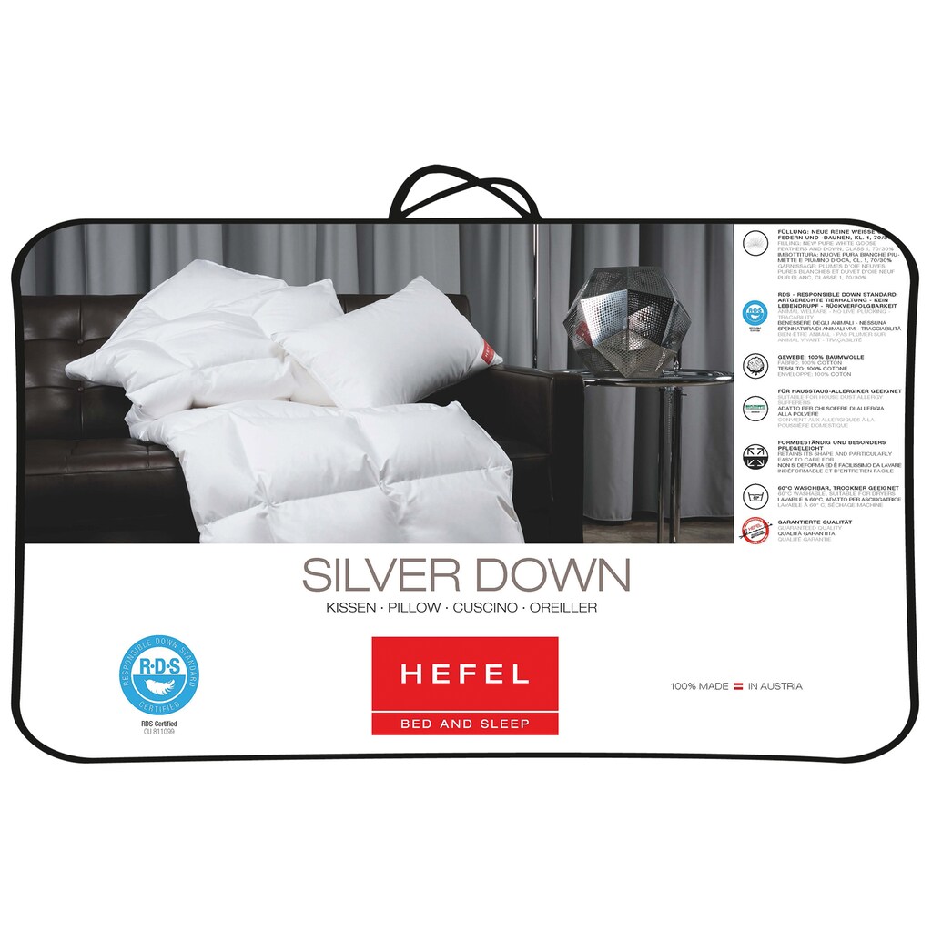 Hefel Kopfkissen »Silver Down«, (1 St.)