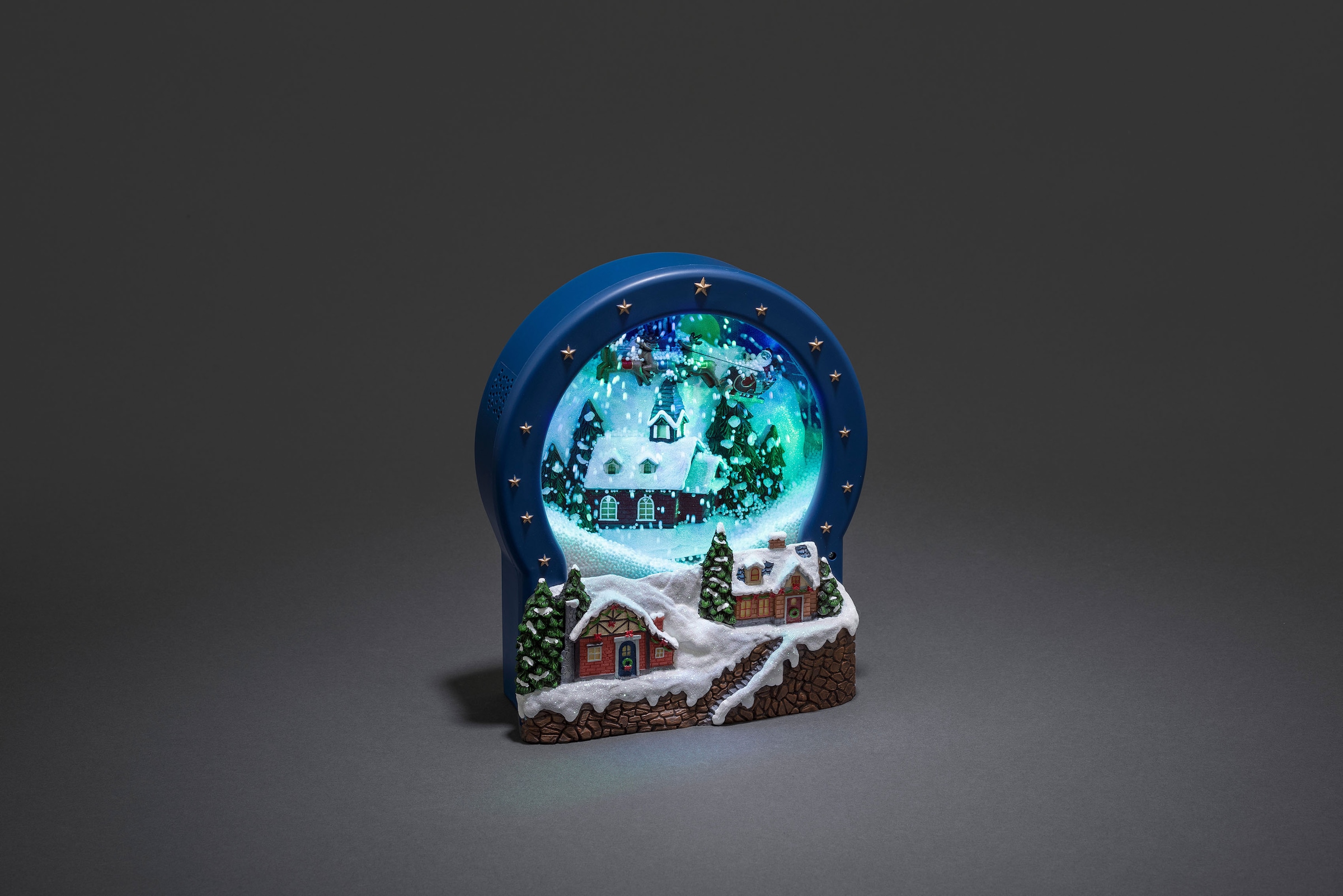 + Glas, bei Weihnachtsliedern Dorf, Szenerie KONSTSMIDE Dekolicht mit OTTO LED klassischen Animation 8 9 flammig-flammig, »Weihnachtsdeko«,