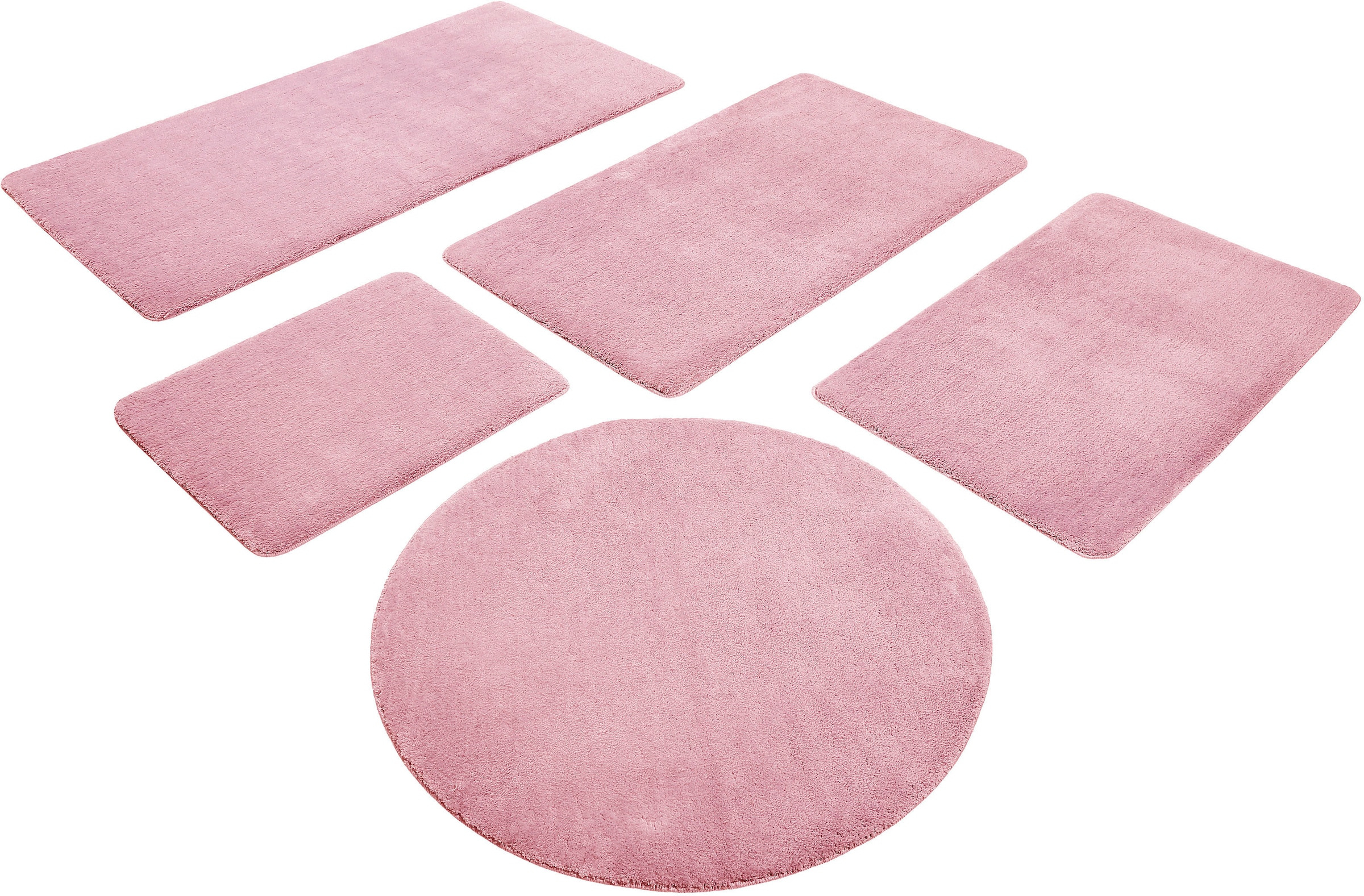 Wecon home Basics Badematte »Joris«, rutschhemmend beschichtet, strapazierfähig, waschbar, viele Größen, Badezimmerteppich, uni
