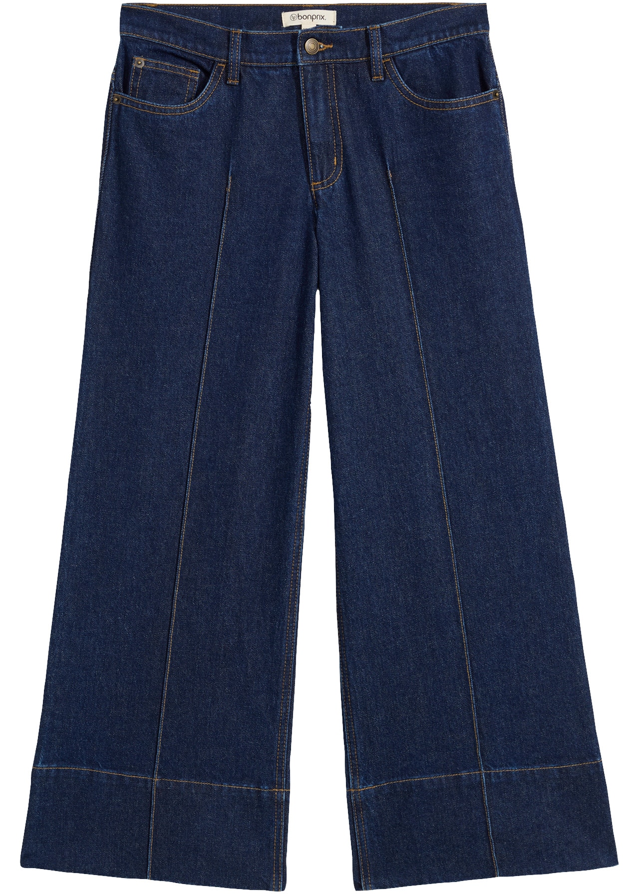 bonprix 7/8-Jeans lockere Passform, verkürztes Bein, mit Elasthan-Anteil, aus Baumwolle
