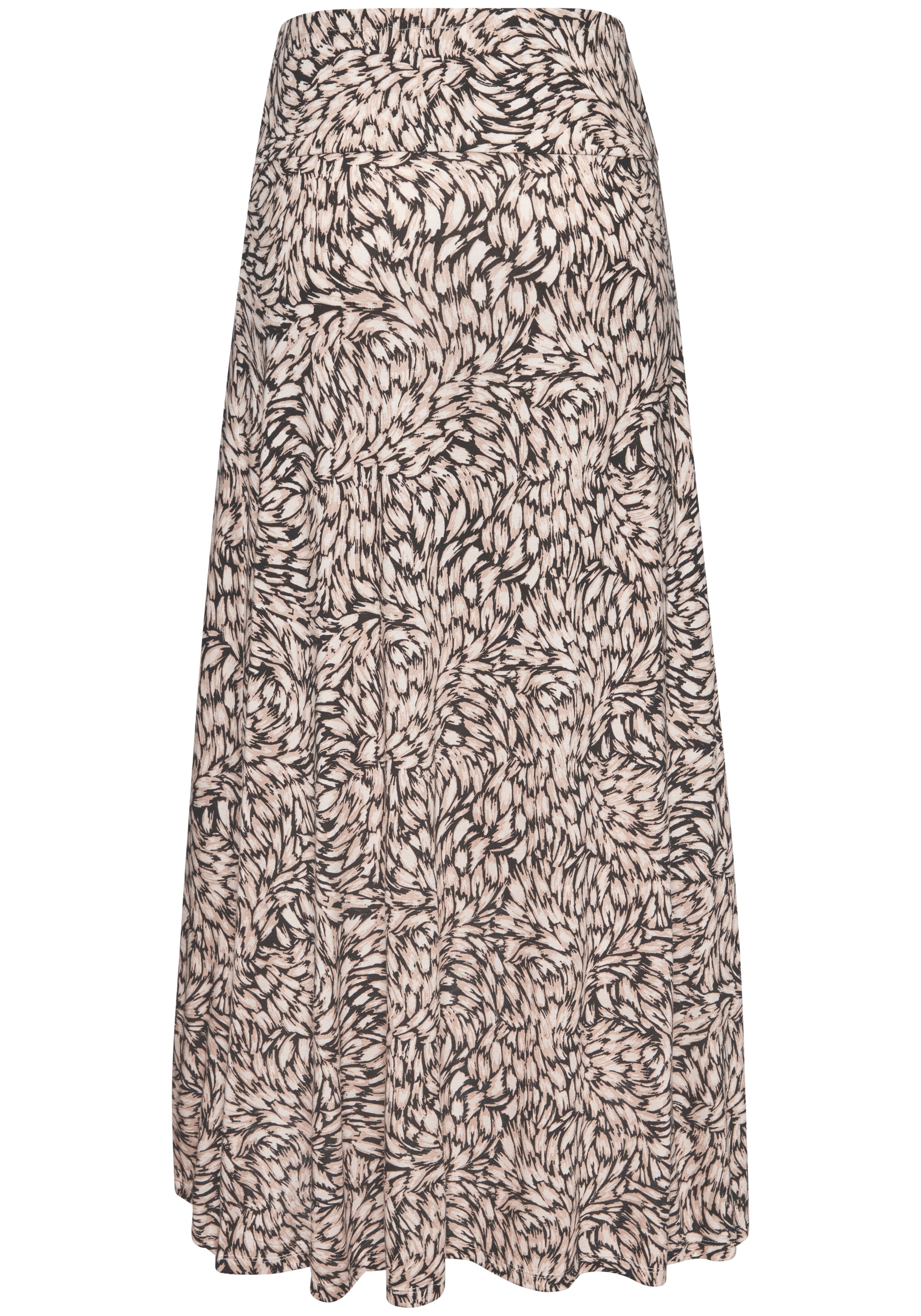 Buffalo Jerseyrock mit Alloverprint, sommerlicher Maxirock in Wickeloptik