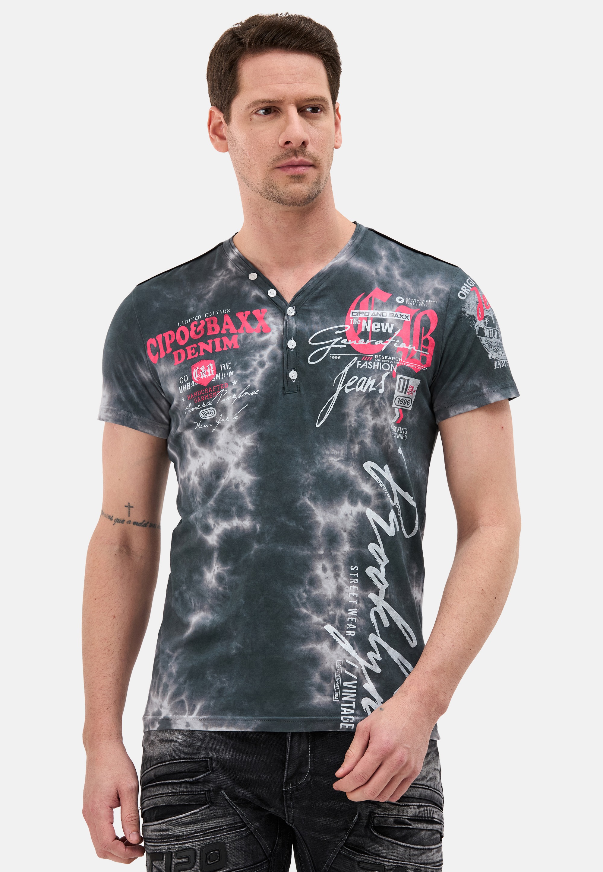 Cipo & Baxx Kurzarmshirt