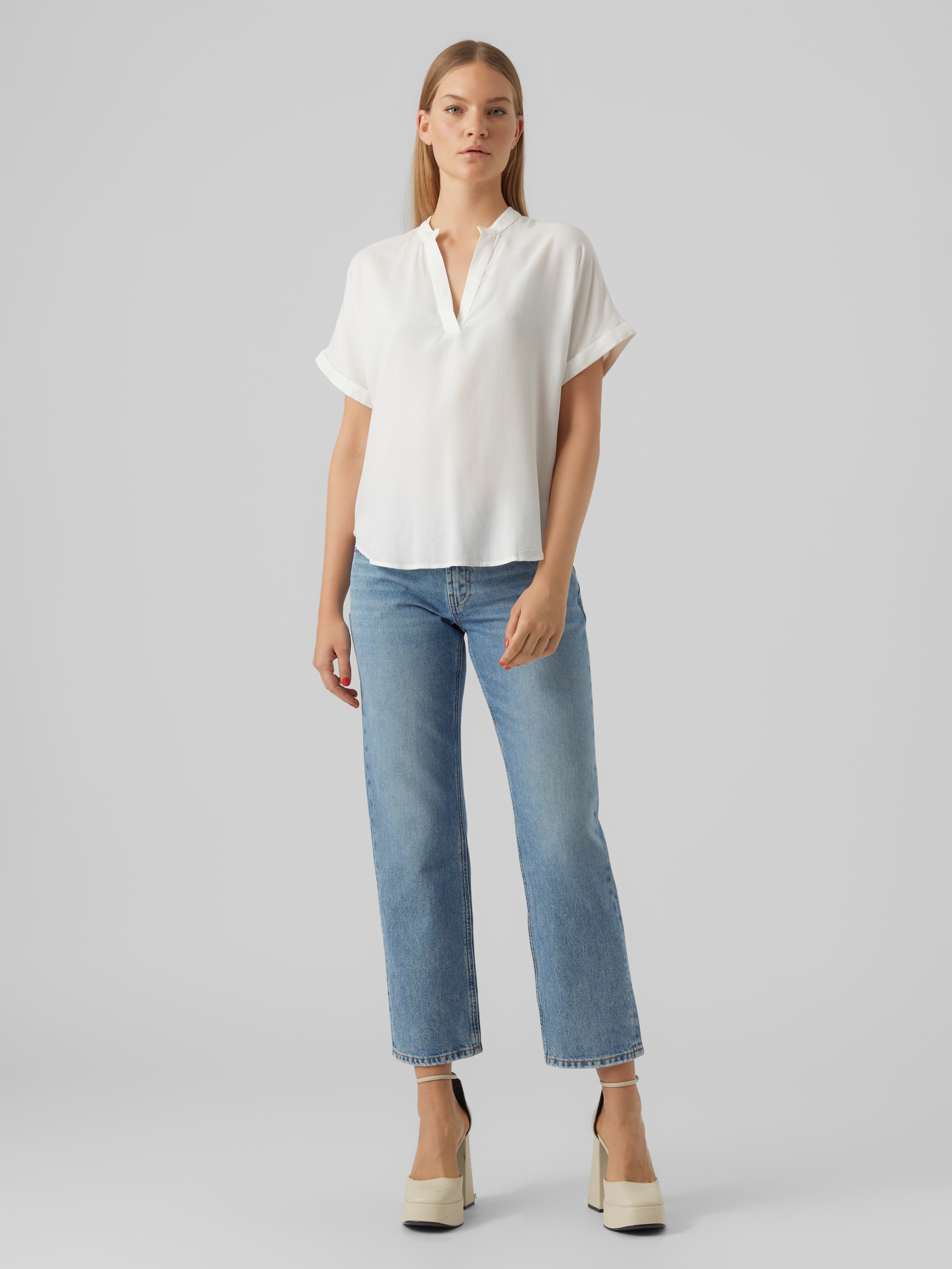Vero Moda Shirtbluse »VMBEAUTY SS TOP GA NOOS« Viskose, regular fit