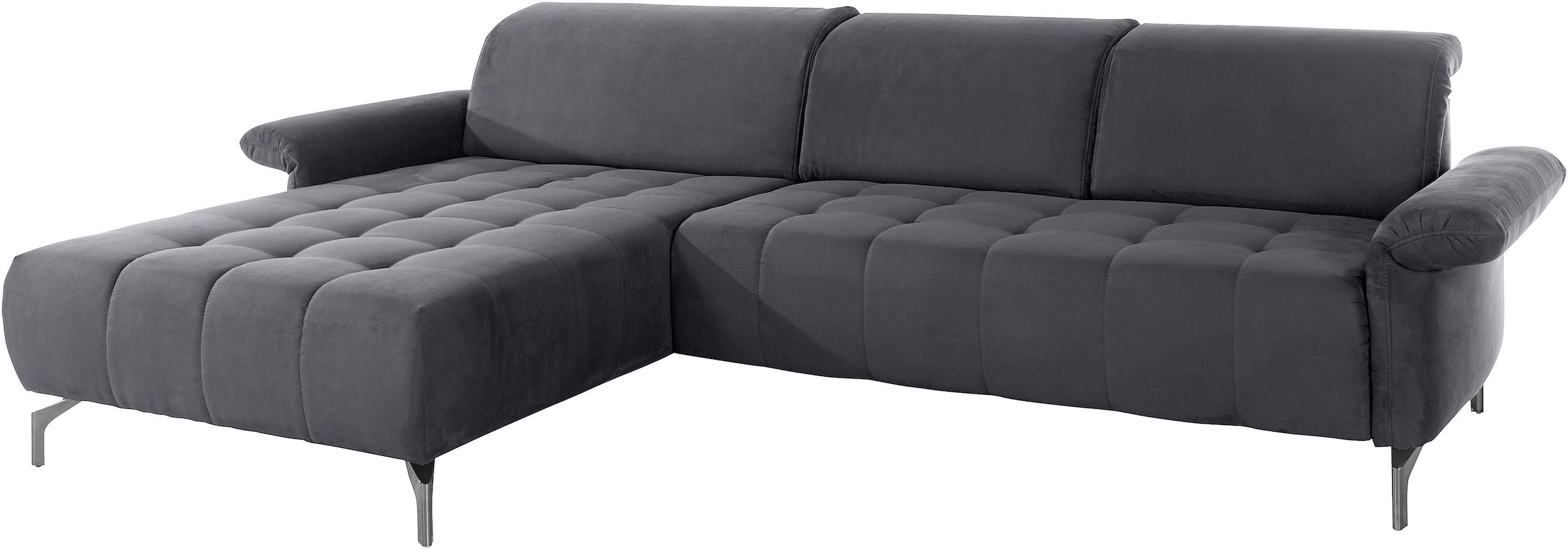 INOSIGN Ecksofa »Fresh L-Form«, Federkern, wahlweise Kopfteilverstellung und motorischer Vorziehsitz
