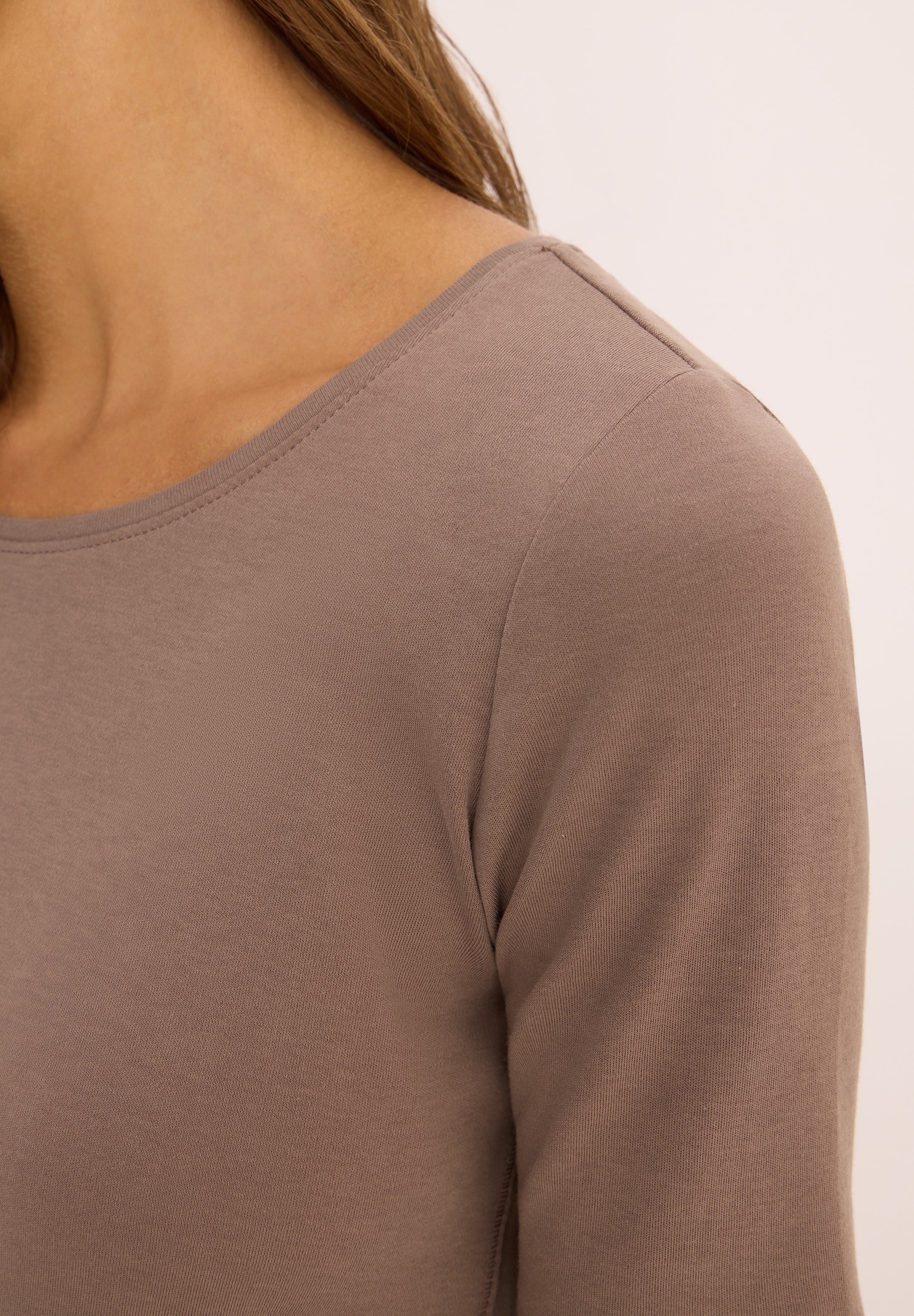 Cecil Rundhalsshirt »Style Lena«, mit Halbärmeln