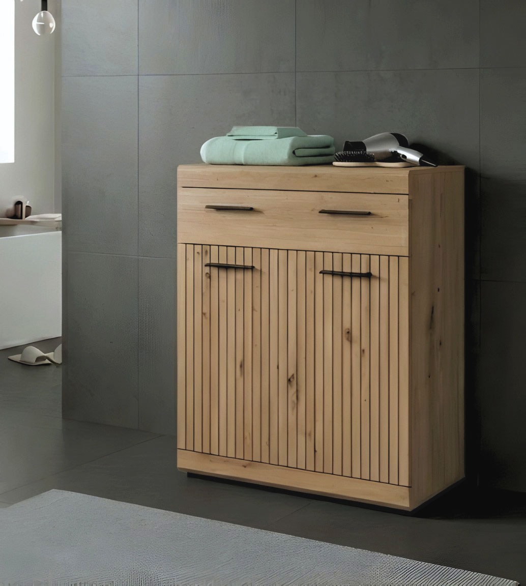welltime Unterschrank »SIENA, Breite 74cm, 2 Tür, 1 Schubkasten, 2 Fächer, MDF-Front« TOPSELLER!,  in verschiedenen Farben erhältlich, Badmöbel, Badschrank, Kommode, Bad