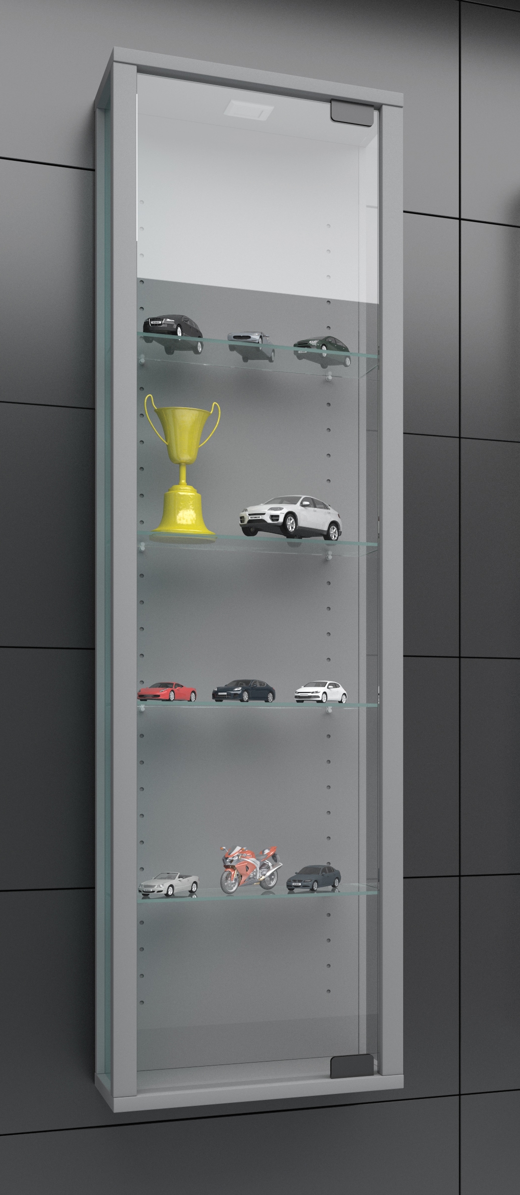 VCM Wandregal »Wandvitrine Hängevitrine Glasvitrine Stano Mini« 1 Stk. tlg.