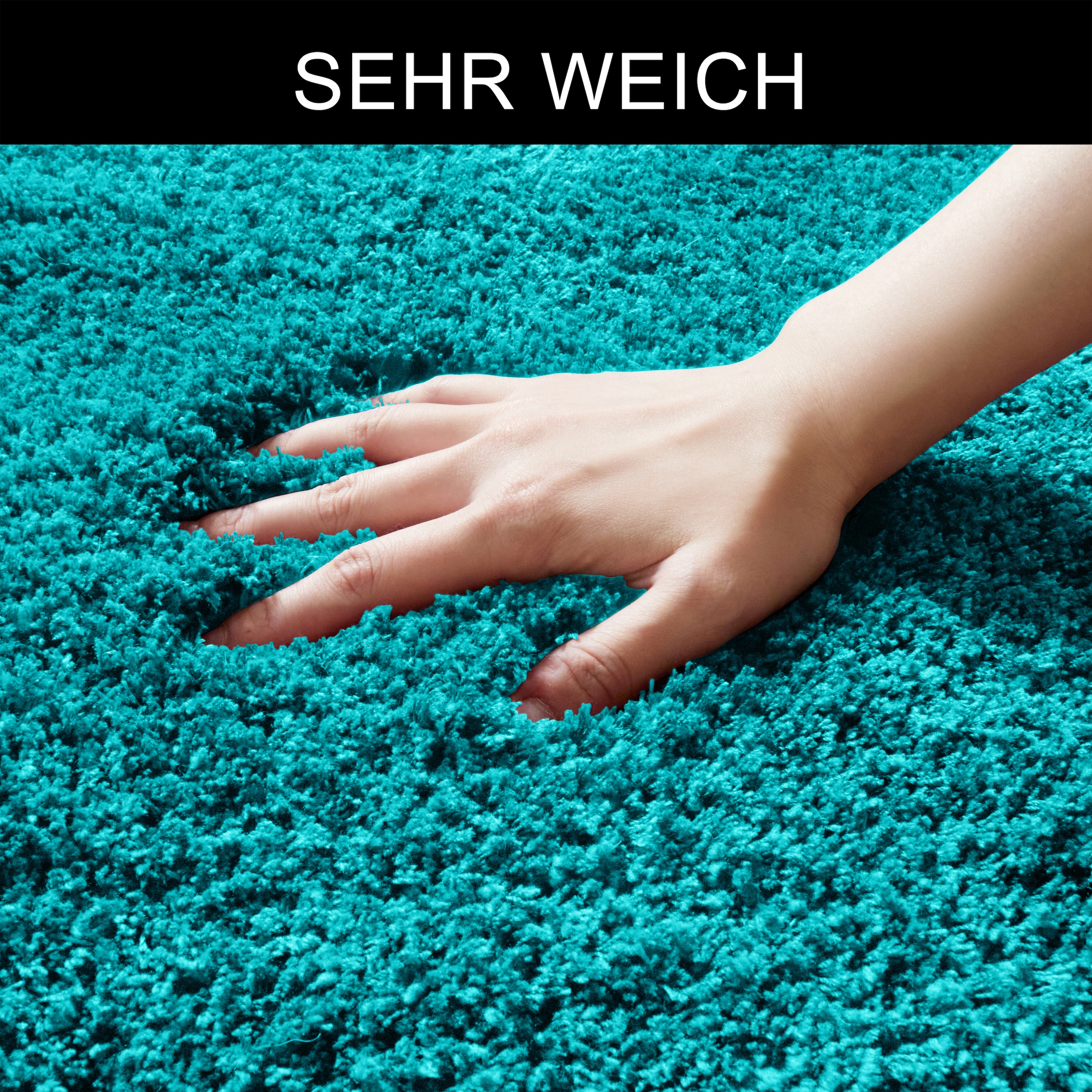 Möve Badematte »Superwuschel, Badvorleger, Badezimmer Teppich« Höhe 40 mm rutschhemmend beschichtet fußbodenheizungsgeeignet | schnell trocknend | strapazierfähig Mikrofaser-Badematte, Badteppich, rechteckig, rund & als 3-tlg. Set