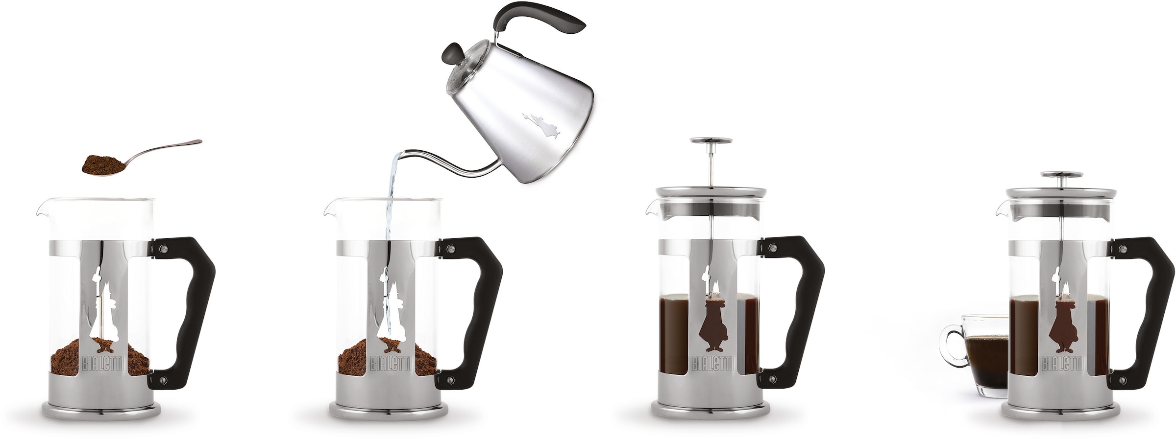 BIALETTI Kaffeebereiter »French Press Preziosa«, 1 l Kaffeekanne