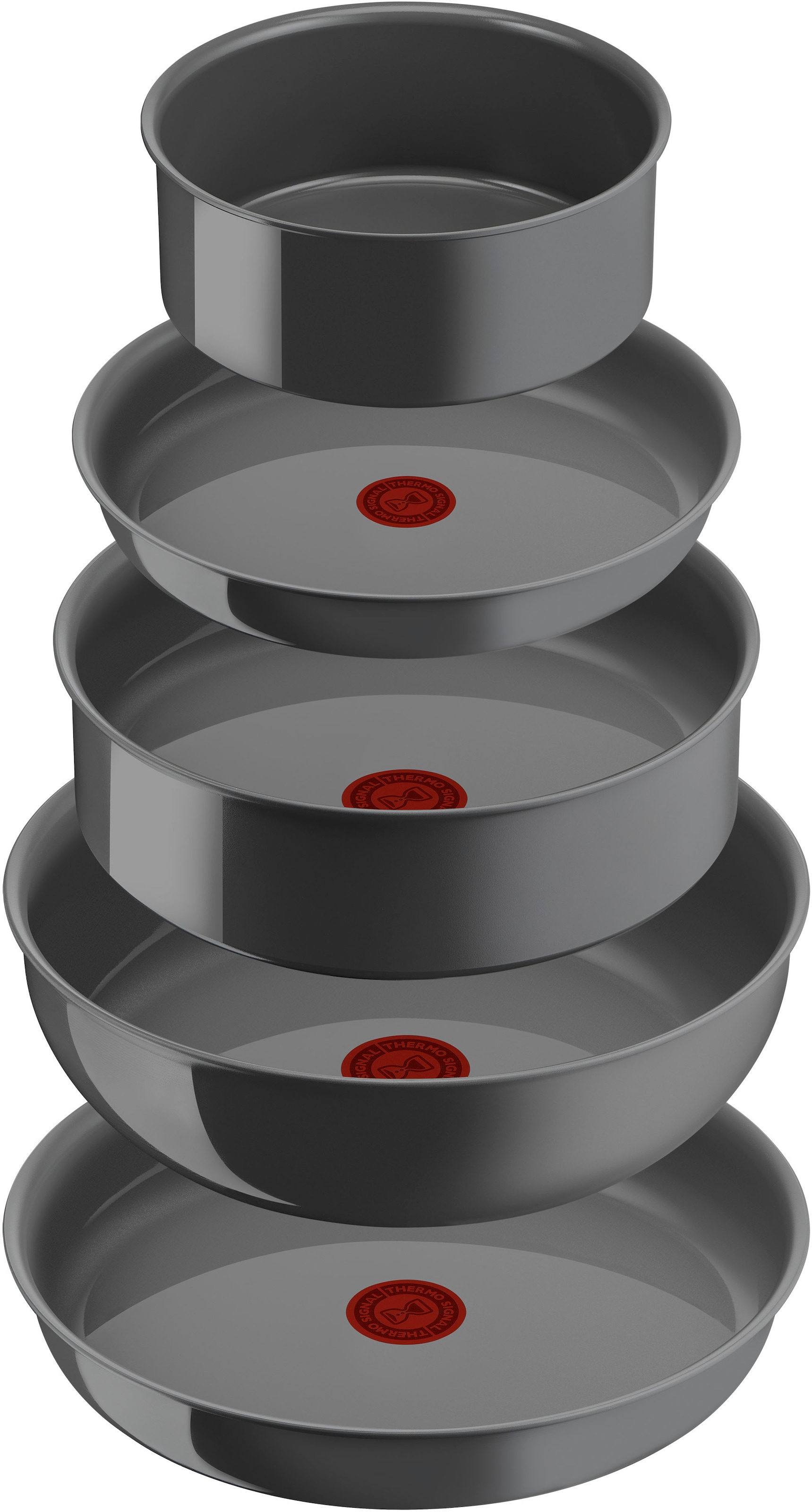 Tefal Pfannen-Set »Ingenio Renew« Aluminium Set, 11 Stk. tlg. abnehmbarer Griff, Antihaftversiegelung, Thermo-Signal, Induktion