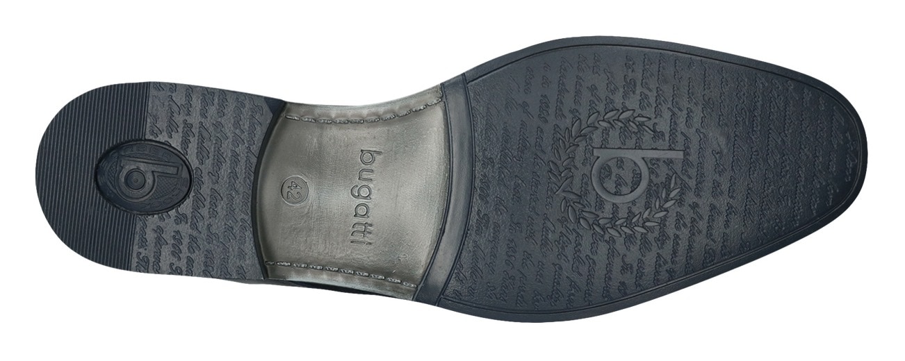 bugatti Schnürschuh, mit Bugatti Logo, schmale Form, Freizeitschuh, Halbschuh, Schnürer