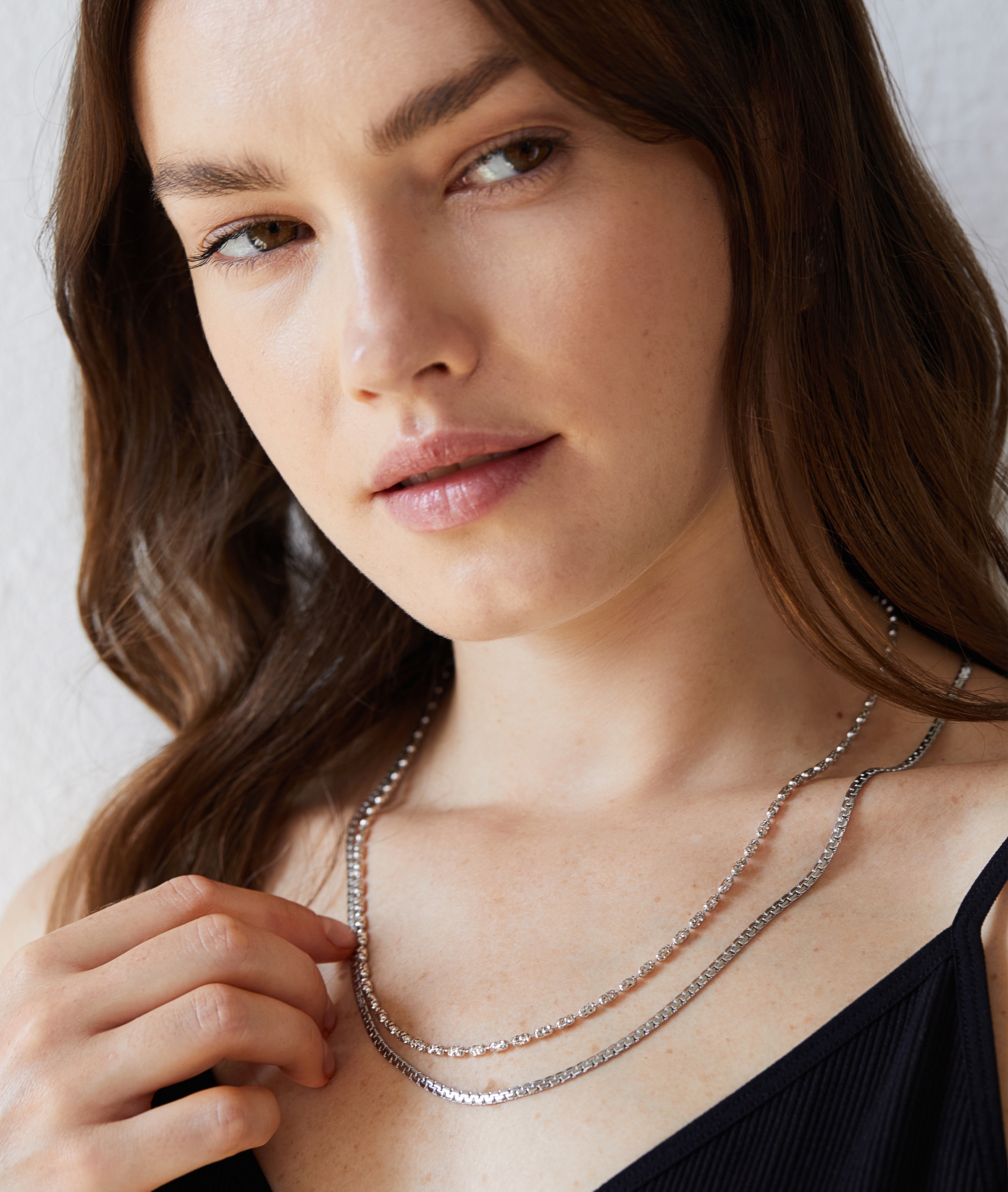 Echtzeit Gliederkette »Schmuck Geschenk Silber 925 Halskette The Glitter One«