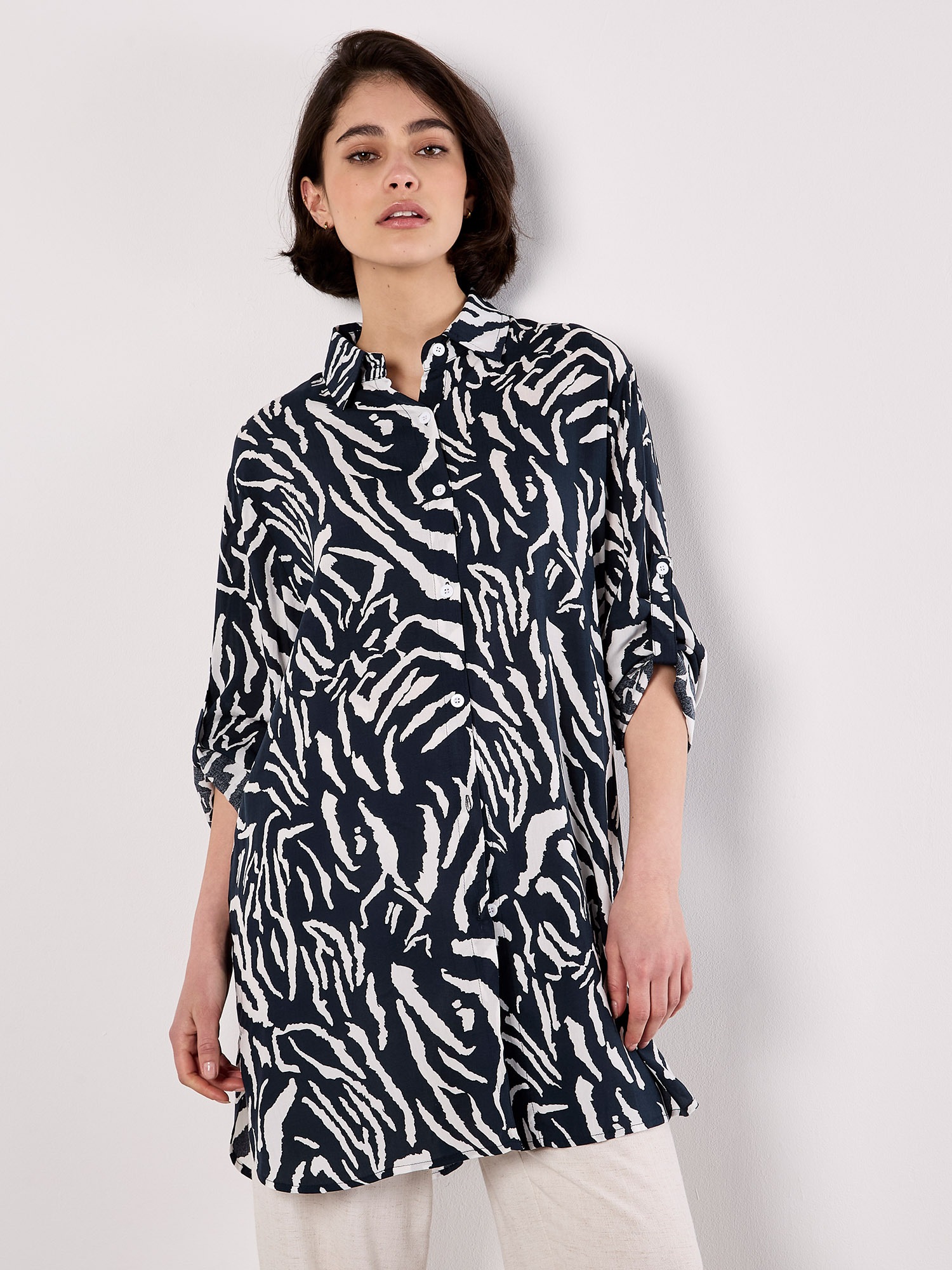 Apricot Shirttop »Top« mit Zebradruck