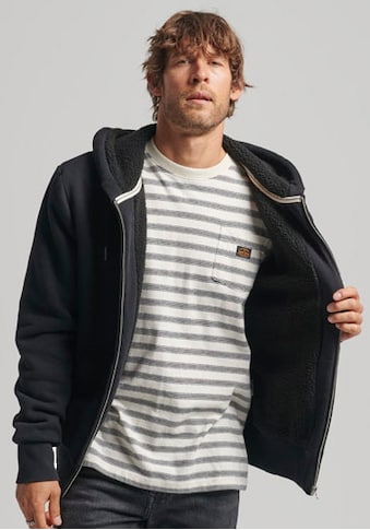 Kapuzensweatjacke »SD-BORG LINED ZIP HOOD«