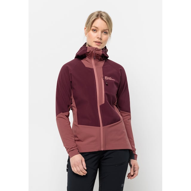 Jack Wolfskin Softshelljacke »ALPSPITZE HOODY W«, mit Kapuze im OTTO Online  Shop