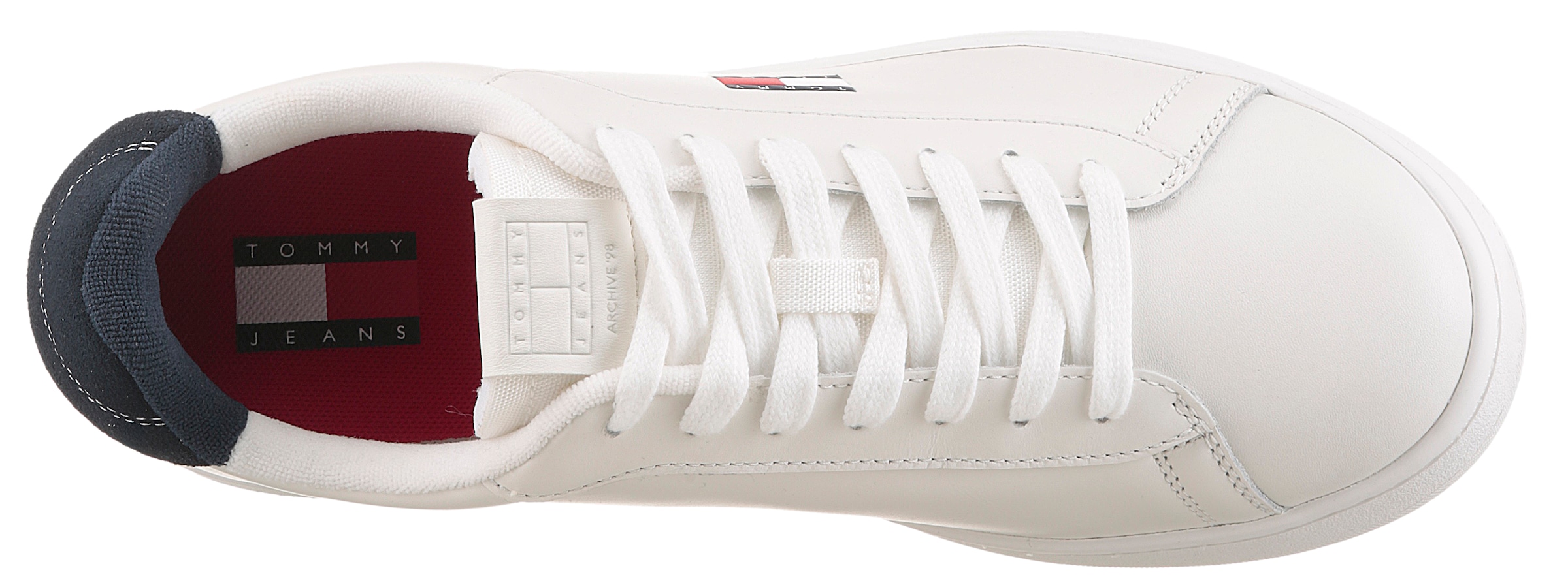 Tommy Jeans Plateausneaker »ARCHIVE' 98«, Freizeitschuh, Halbschuh, Schnürschuh, mit Logoaufnäher an der Zunge