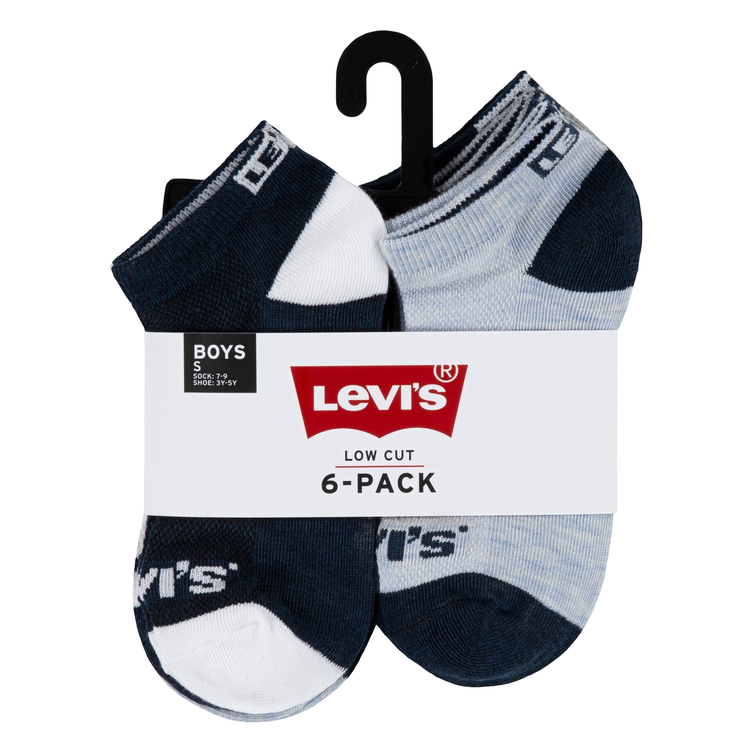 Levi's® Kids Kurzsocken »LHN BOX TAB LOW CUT 6PK MarkeL«, (Packung, 6 Paar), UNISEX