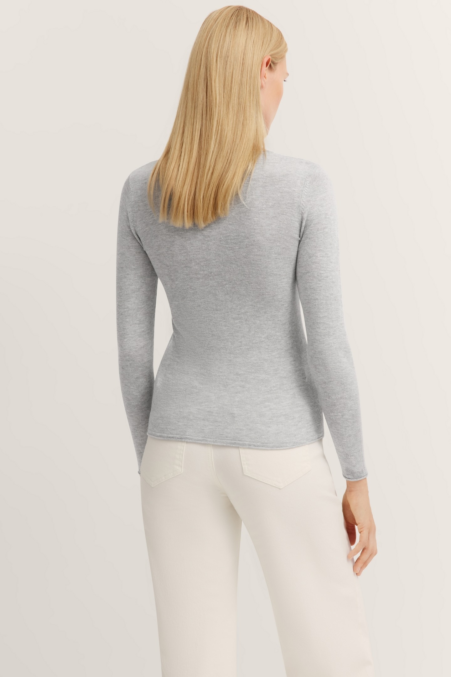 bugatti Langarmshirt, mit Rundhals & langem Arm
