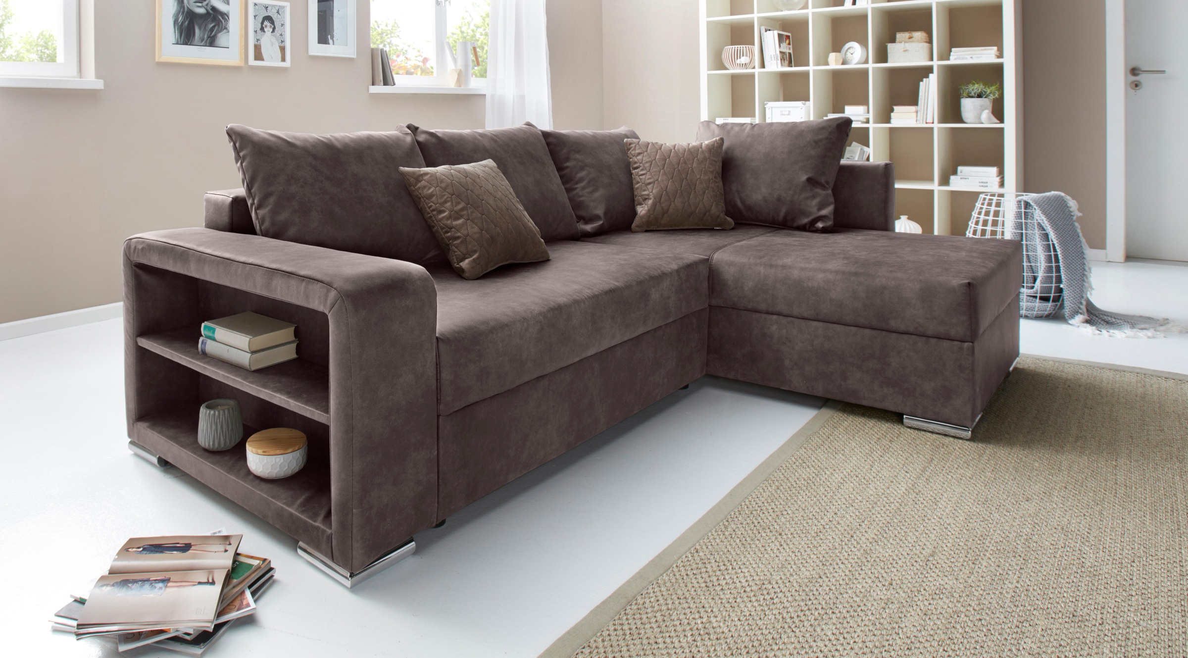 COLLECTION AB Ecksofa »John«, inklusive Bettkasten OTTO bei und kaufen Bettfunktion