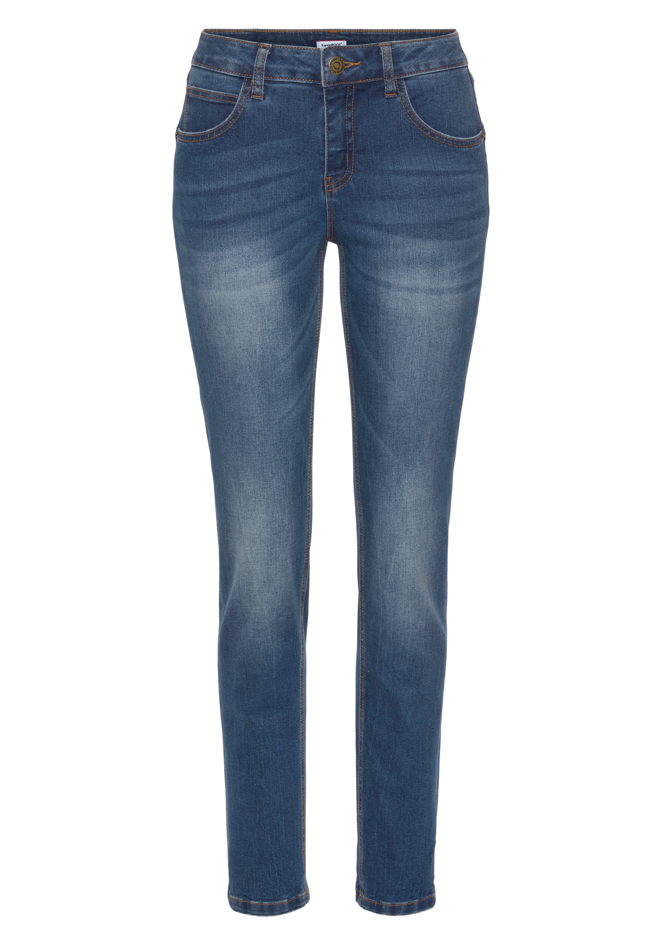 KangaROOS Relax-fit-Jeans »RELAX-FIT HIGH WAIST«, knöchelfreie Schnittform, krempelbare Beinabschlüsse