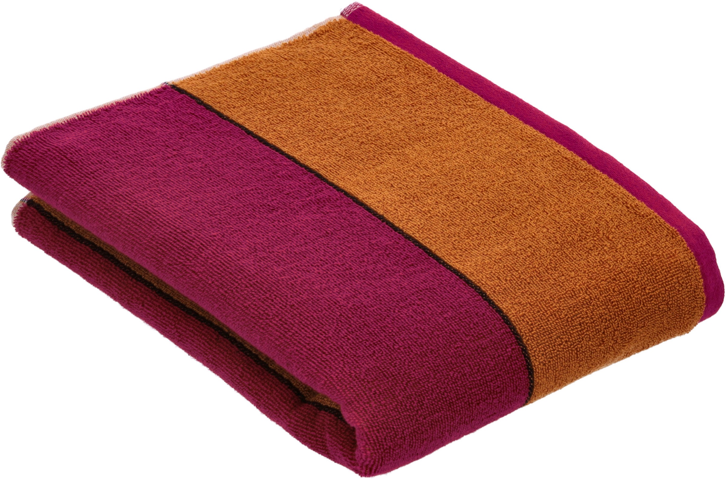Vossen Badetuch »Bolero«, (1 St., Badetuch 67 x 140 cm), im Blockstreifendesign