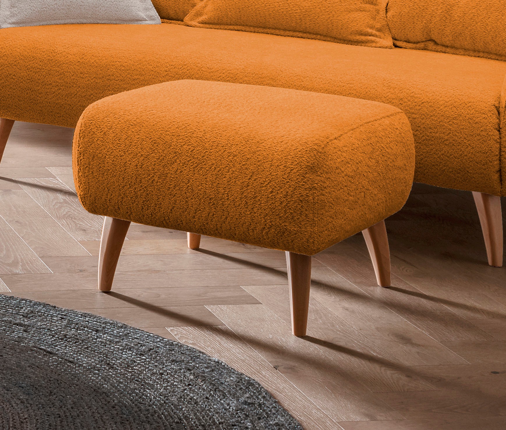 Home affaire Hocker »Baggio«, mit Holzfüßen