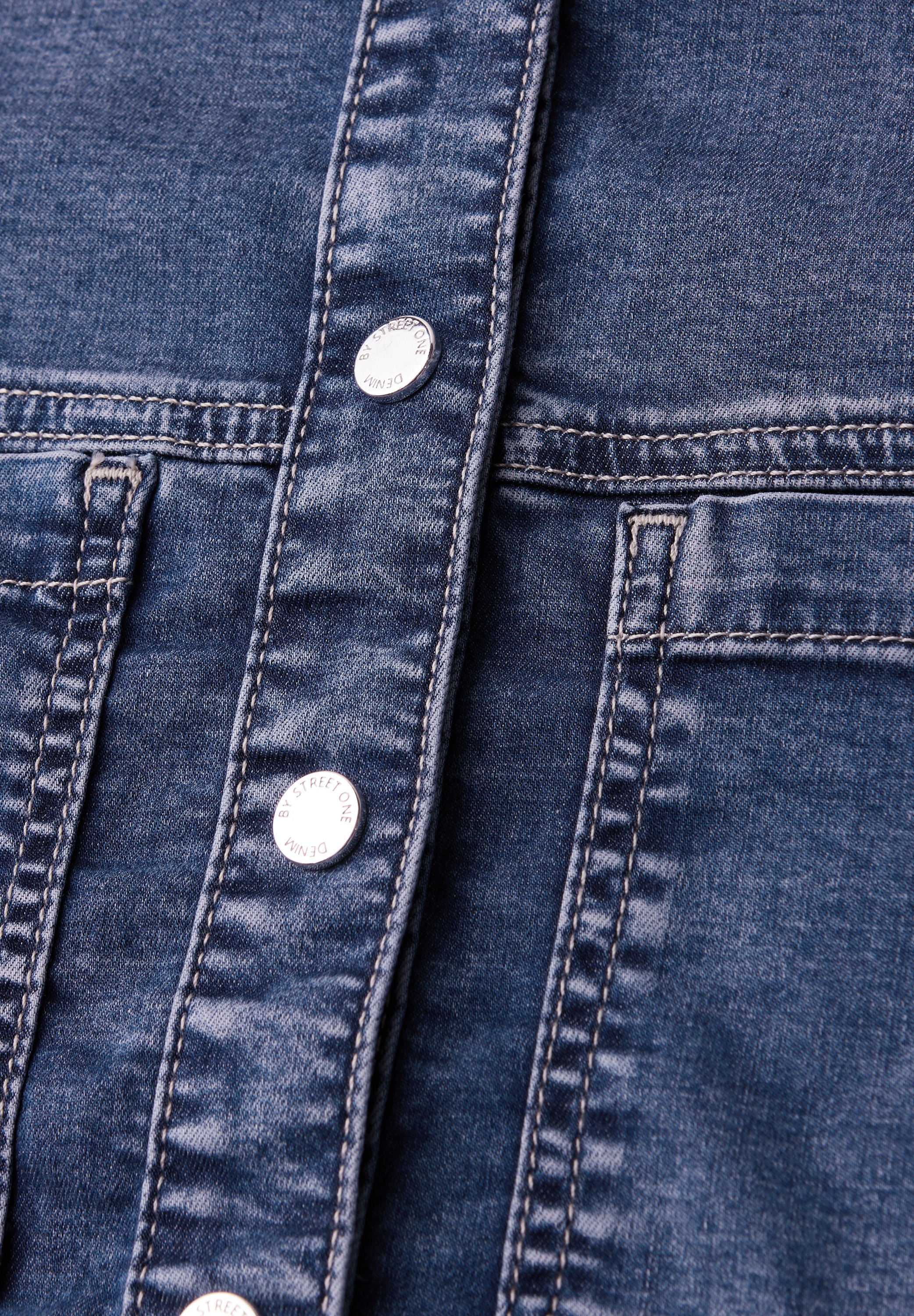 STREET ONE Jeansbluse mit Brusttaschen