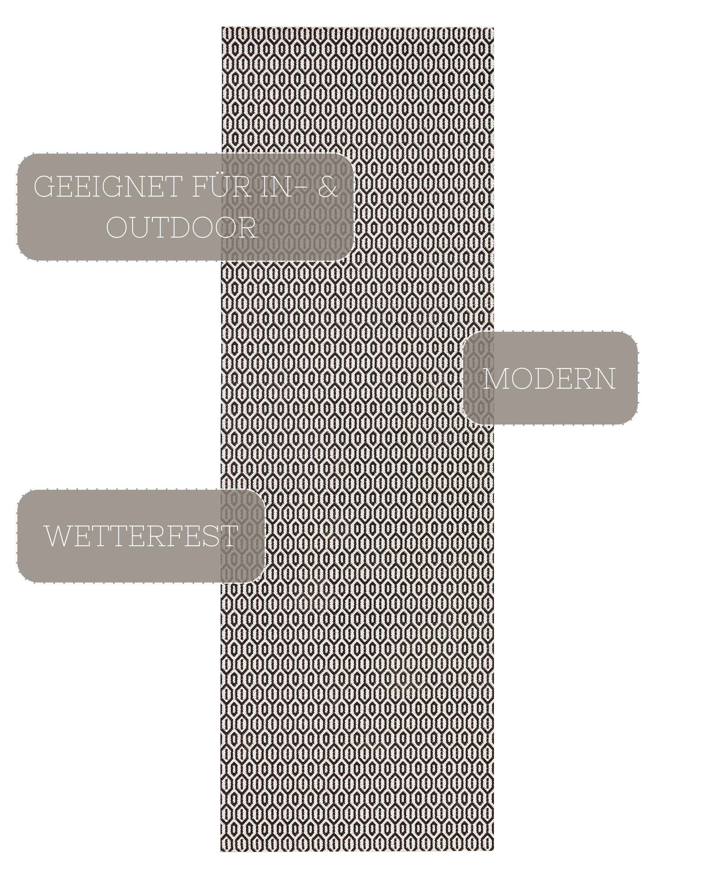 HANSE Home Teppich »Coin«, rechteckig, 8 mm Höhe, In-& Outdoor, Wetterfest, Balkon, Sisal-Optik, Wohnzimmer, Läufer