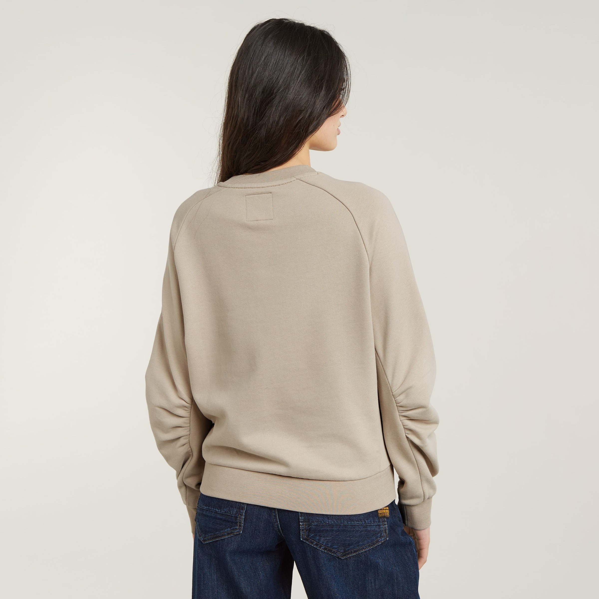 G-STAR Sweater »Sleeve Construction«, mit Raffung an den Ellbogen