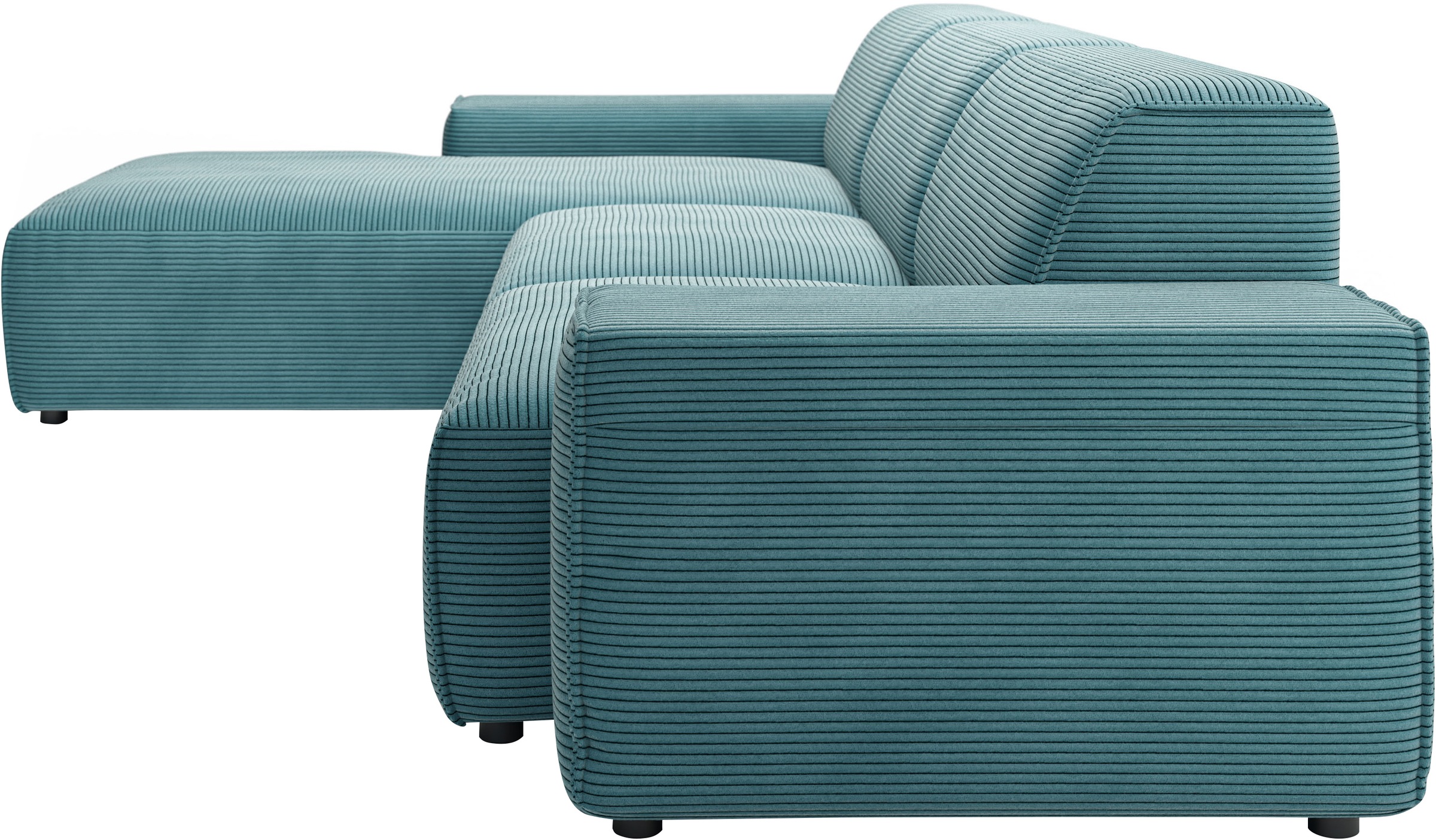 andas Ecksofa »Glimminge auch in Breitcord, Feincord, Bouclé + Easy care-Bezug«, L-Form, Breite 294, Zierkissen