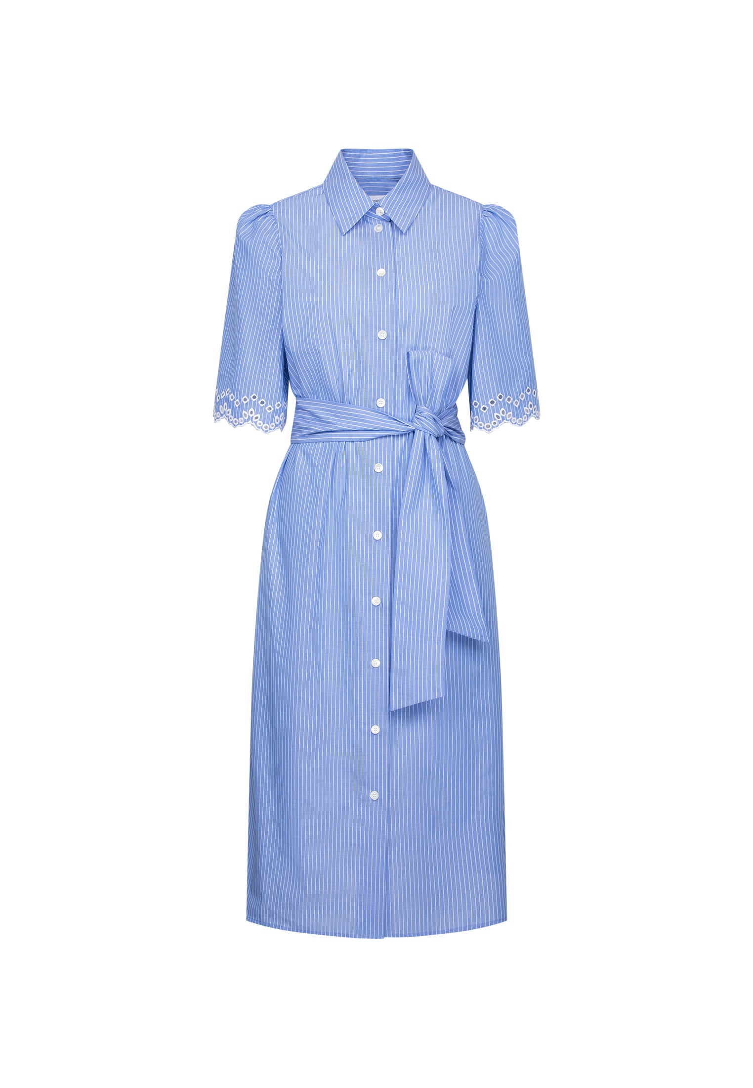 seidensticker Sommerkleid 1/2 Kragen Gestreift