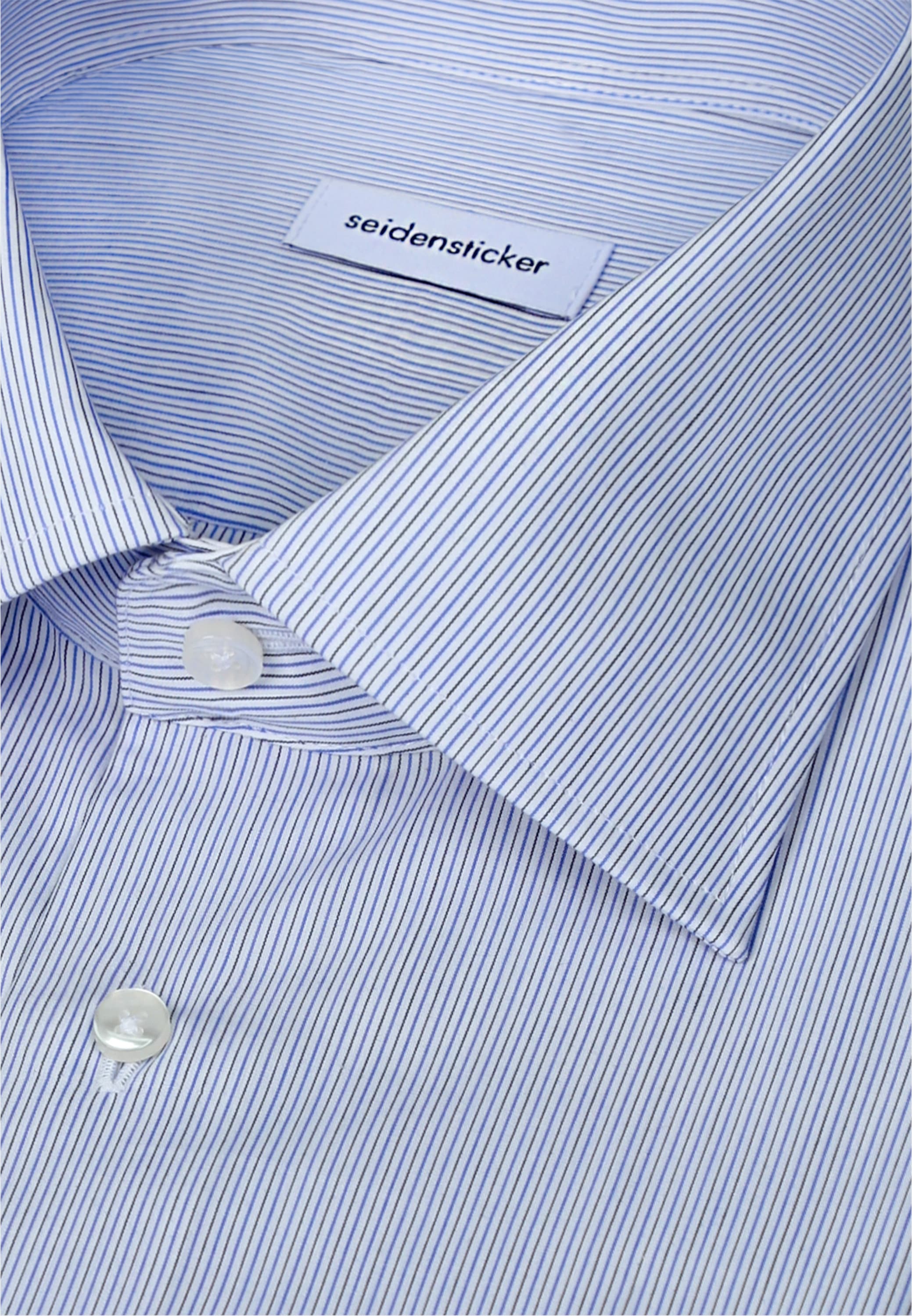 seidensticker Businesshemd »Schwarze Rose« Slim 1/1 Kentkragen Gestreift