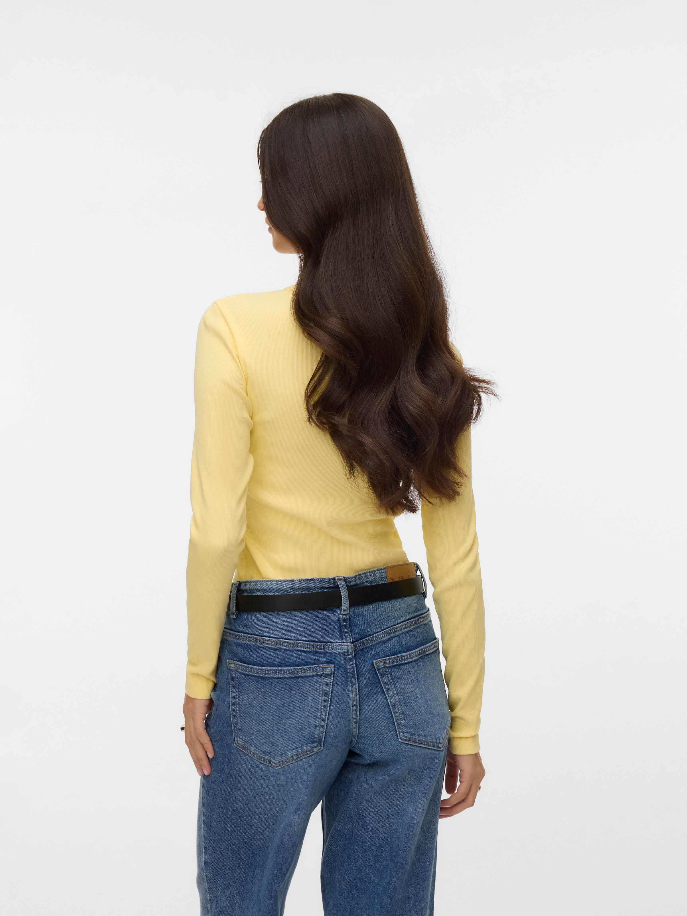 Vero Moda Langarmshirt »VMCHLOE LS SHORT TOP JRS NOOS« Baumwollmischung