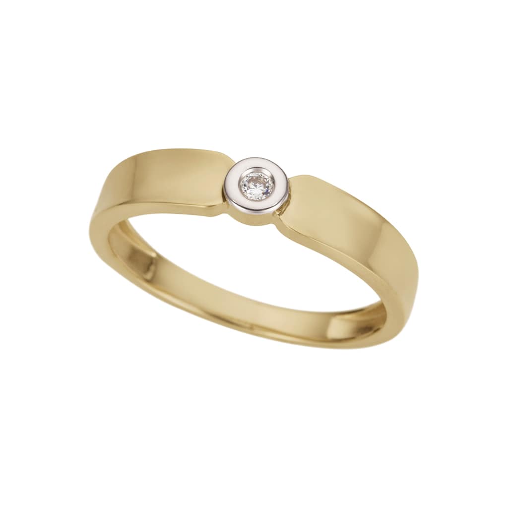 Firetti Diamantring »Schmuck Geschenk Gold 333 Damenring Verlobungsring Goldring Solitär«