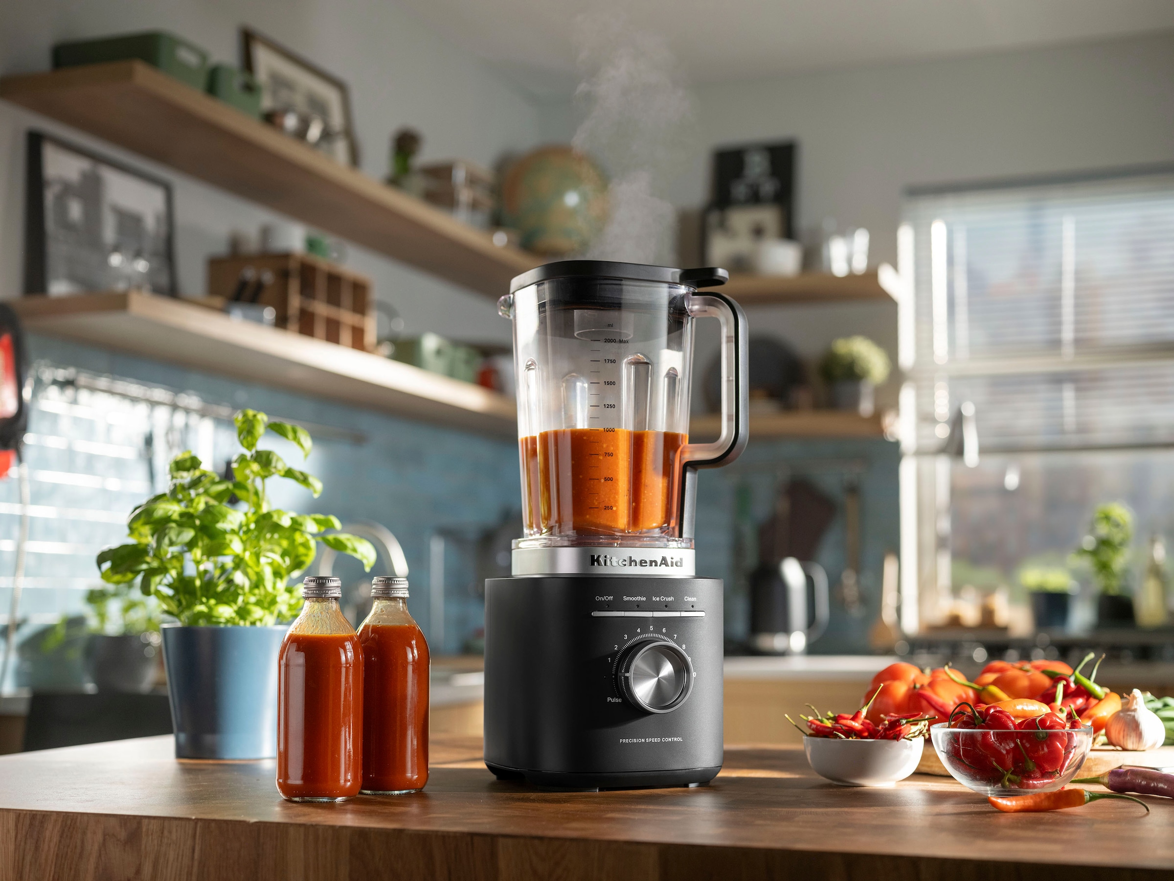 KitchenAid Standmixer »5KSB2073EBM, schwarz matt« 1200 W